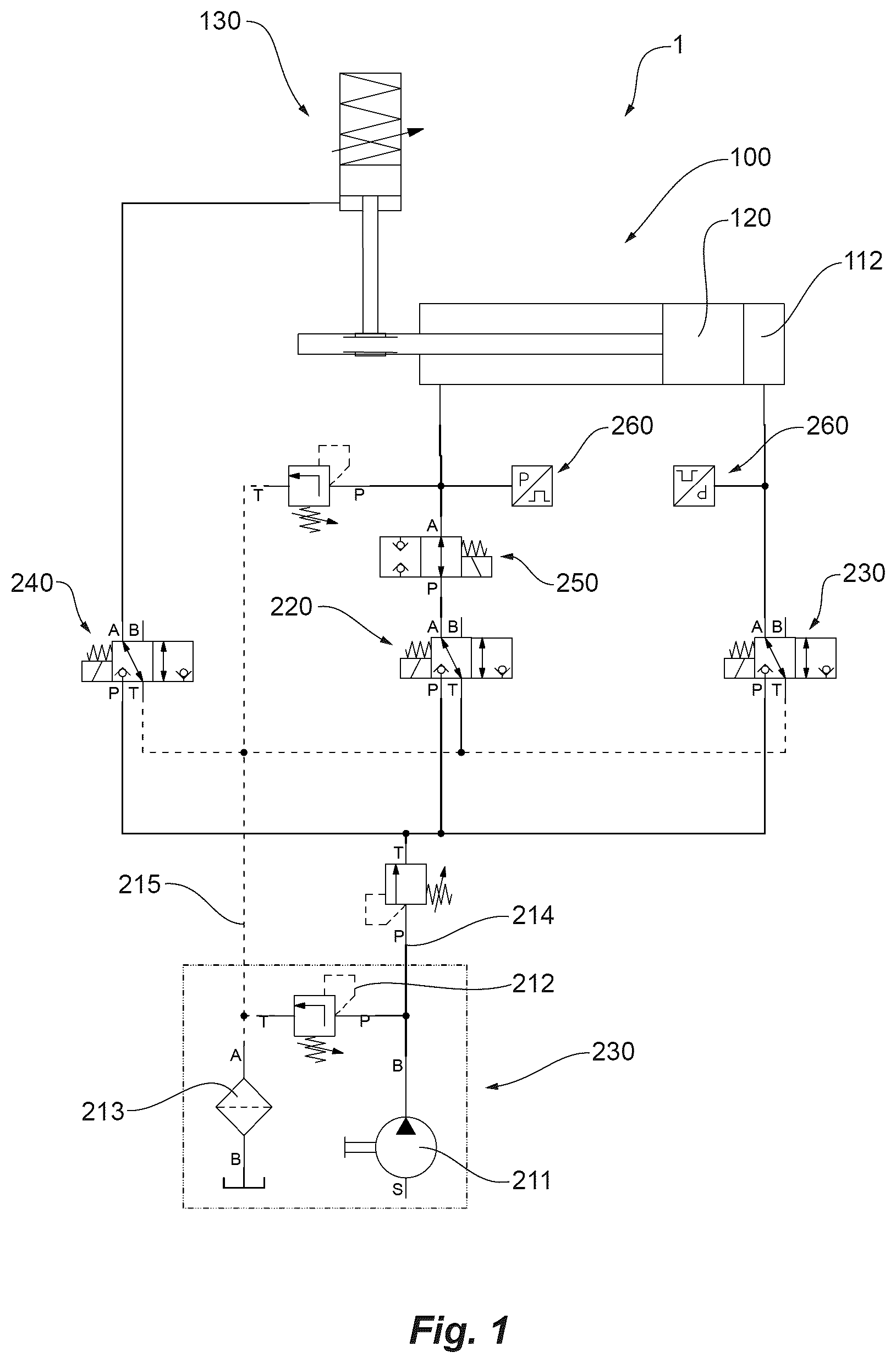 Patent US12612125 Figure 1 – Track tensioning system