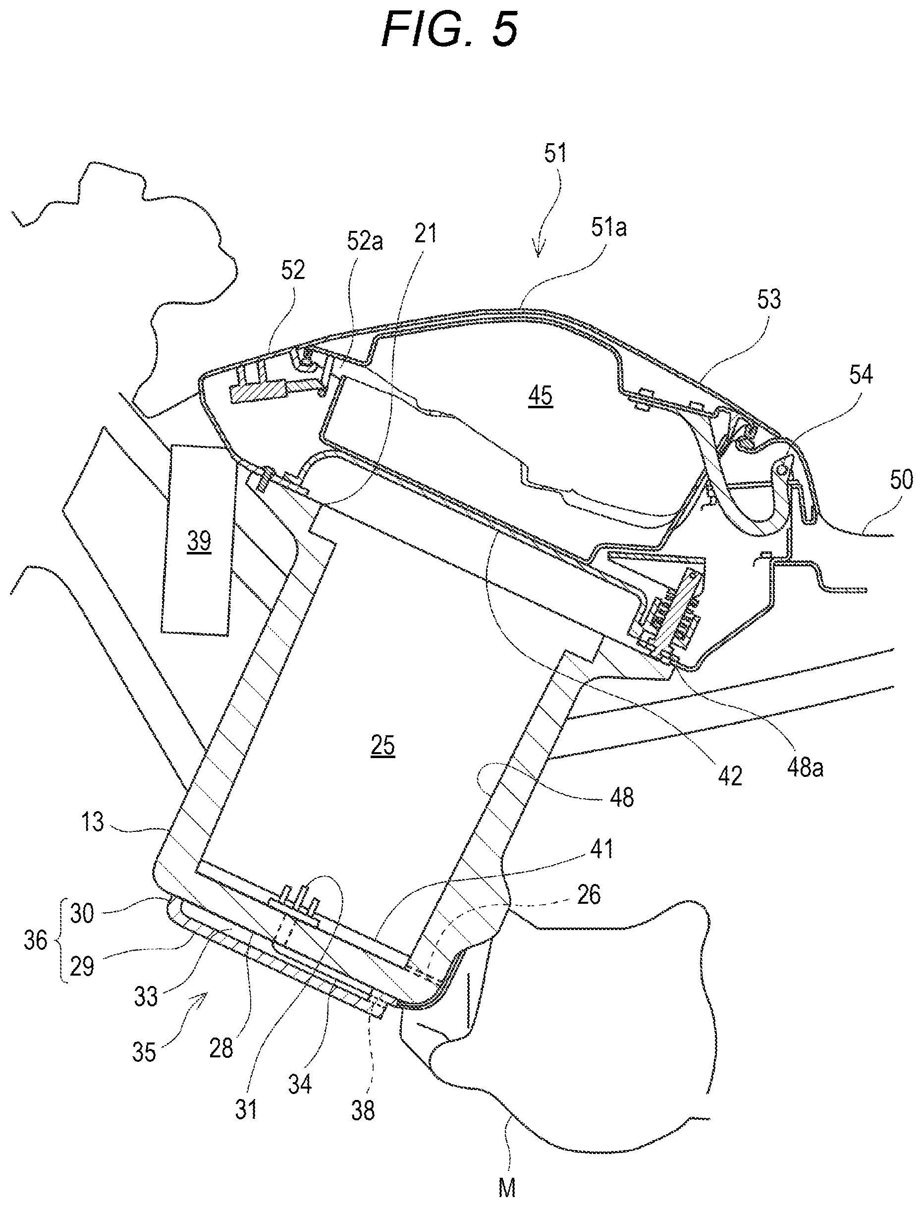 Patent US12612128 Figure 5 – Straddle-type vehicle