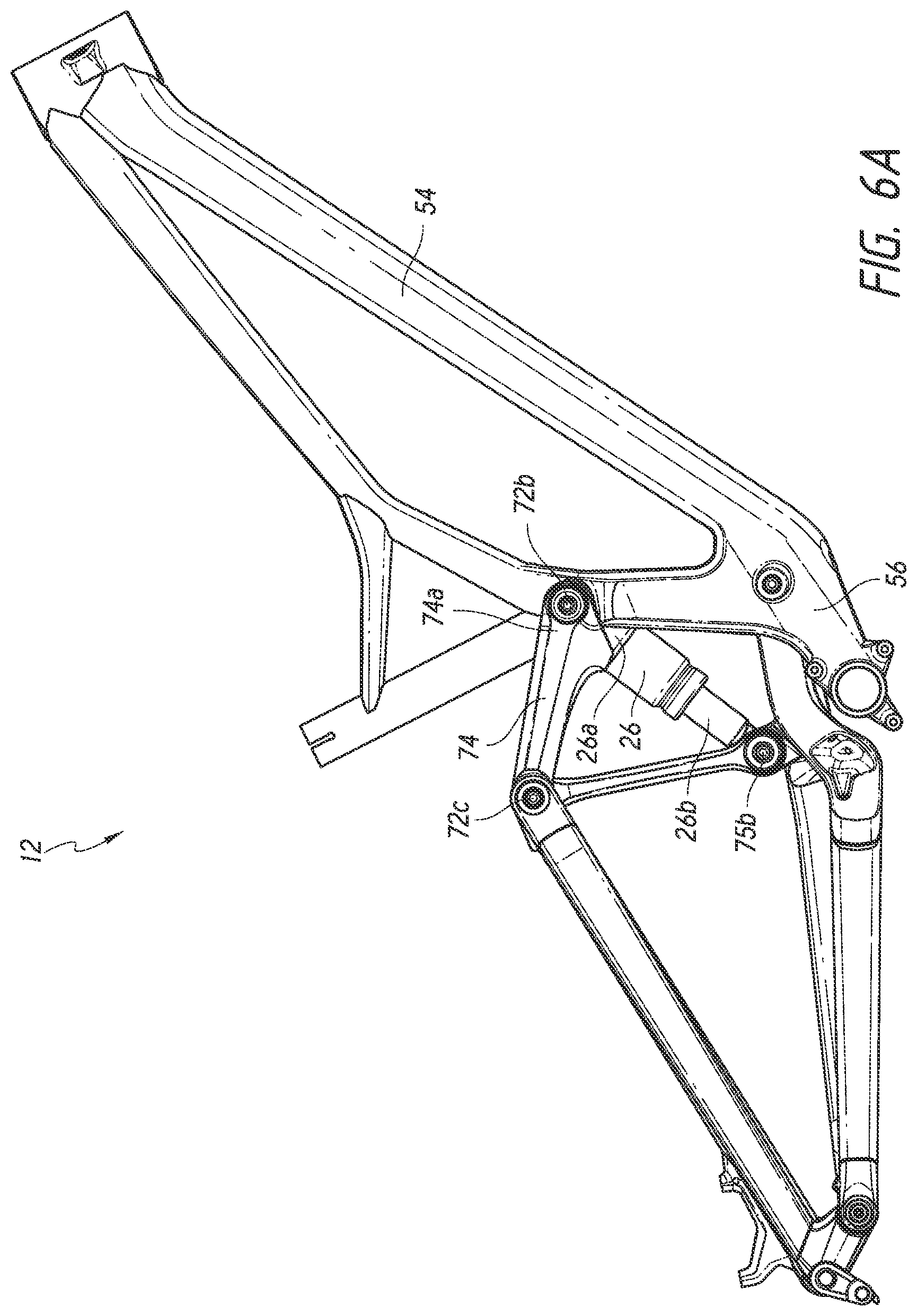 Patent US12612129 Figure 6 – Bicycle rear suspension