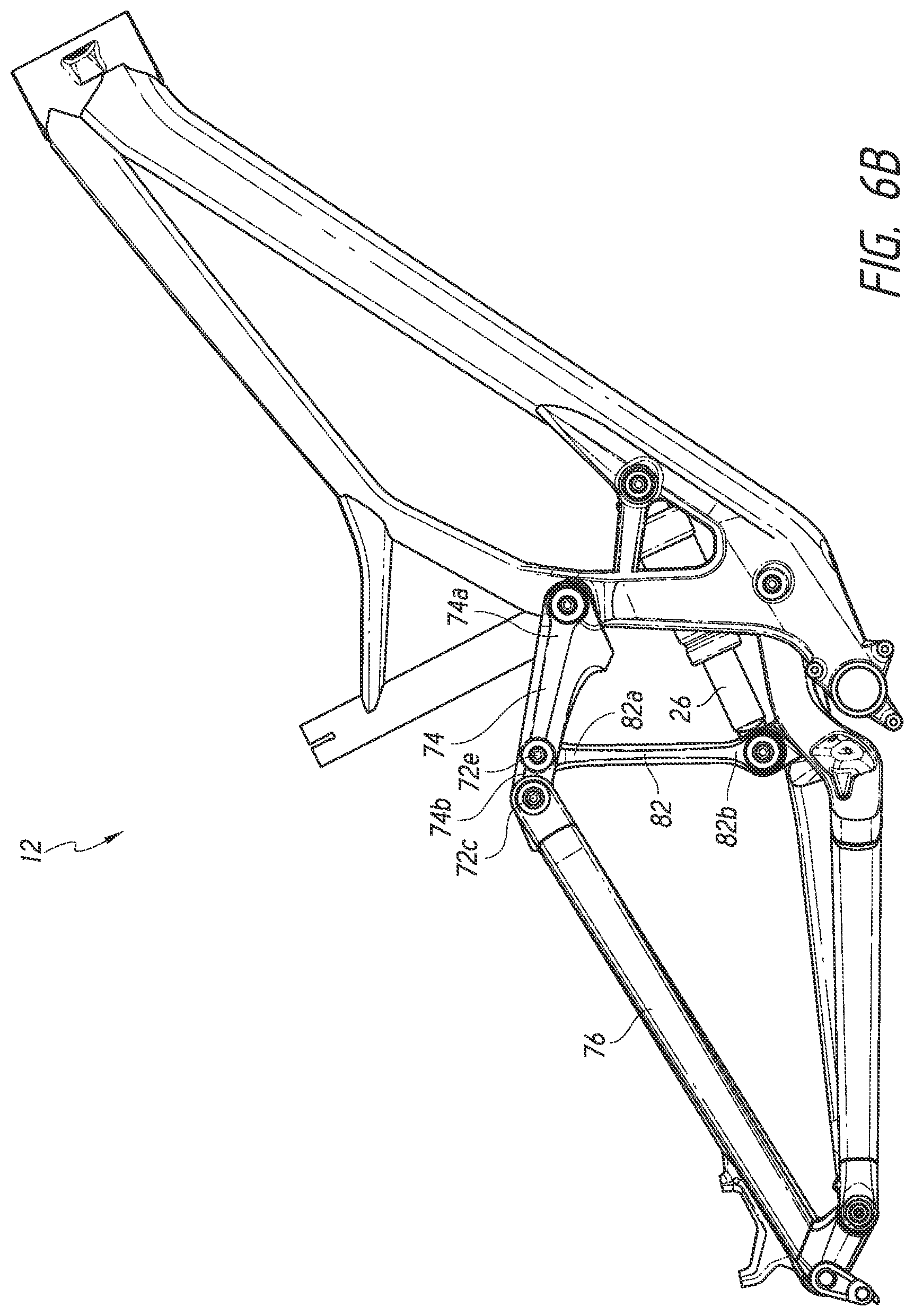Patent US12612129 Figure 7 – Bicycle rear suspension