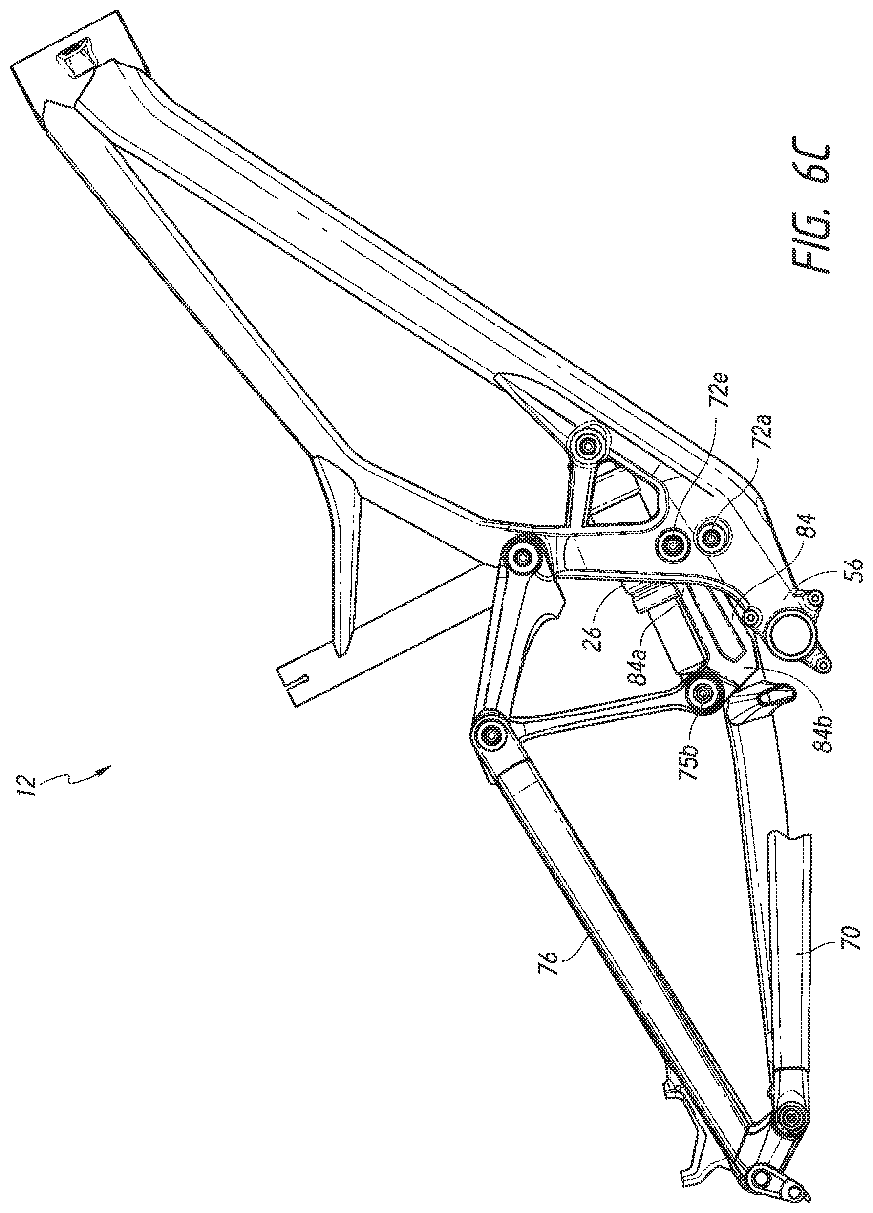 Patent US12612129 Figure 8 – Bicycle rear suspension