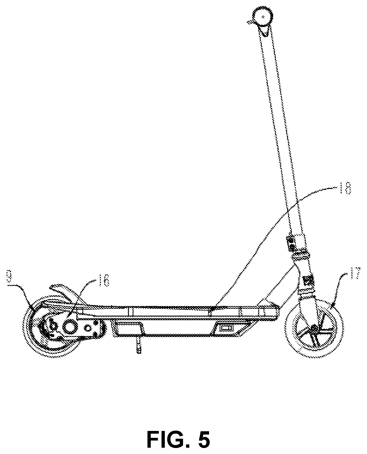 Patent US12612131 Figure 3 – Output gear, wheel and driving device for electric scooter, and an electric scooter