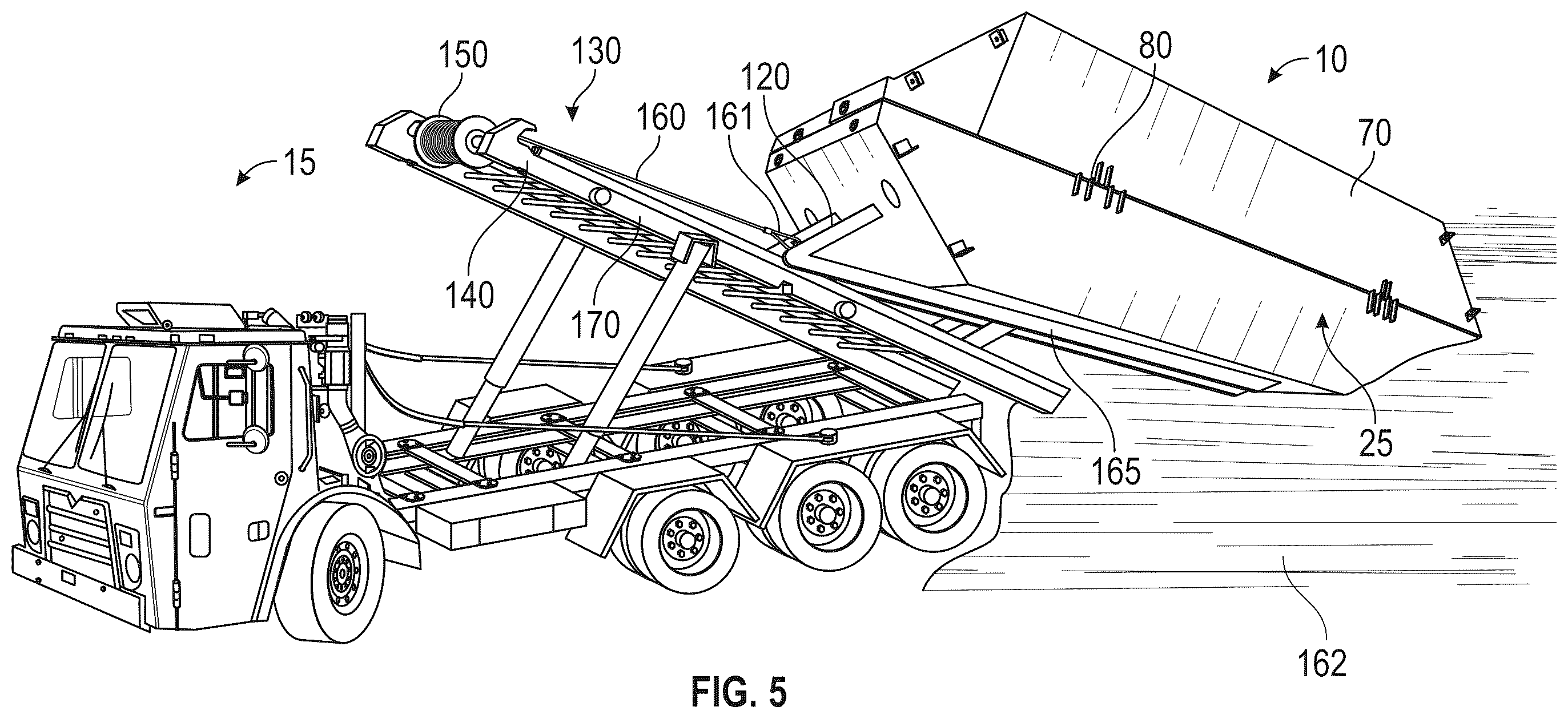 Patent US12612134 Figure 5 – Deployable barge system and method