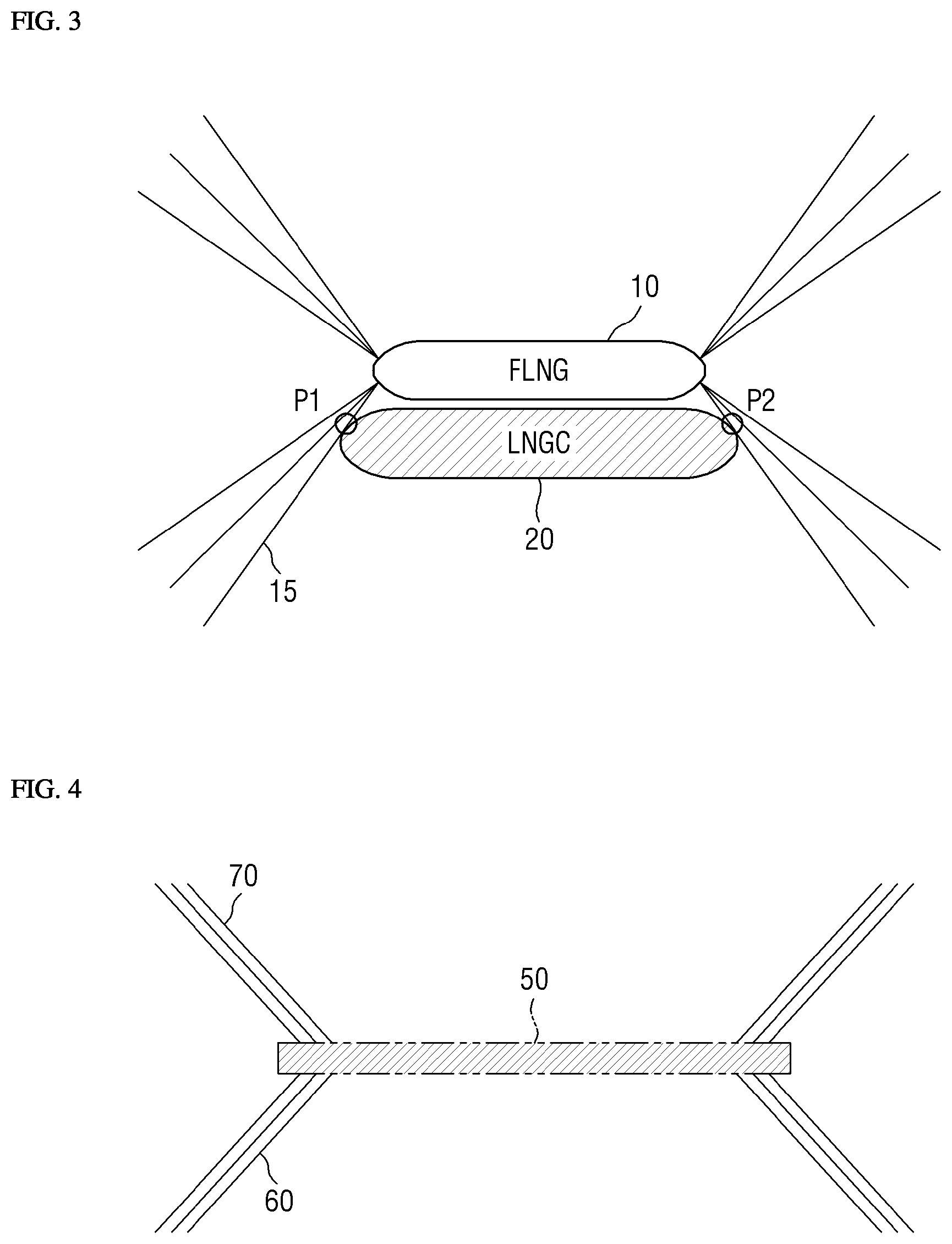 Patent US12612135 Figure 3 – Floating offshore structure having one-side spread mooring system applied thereto