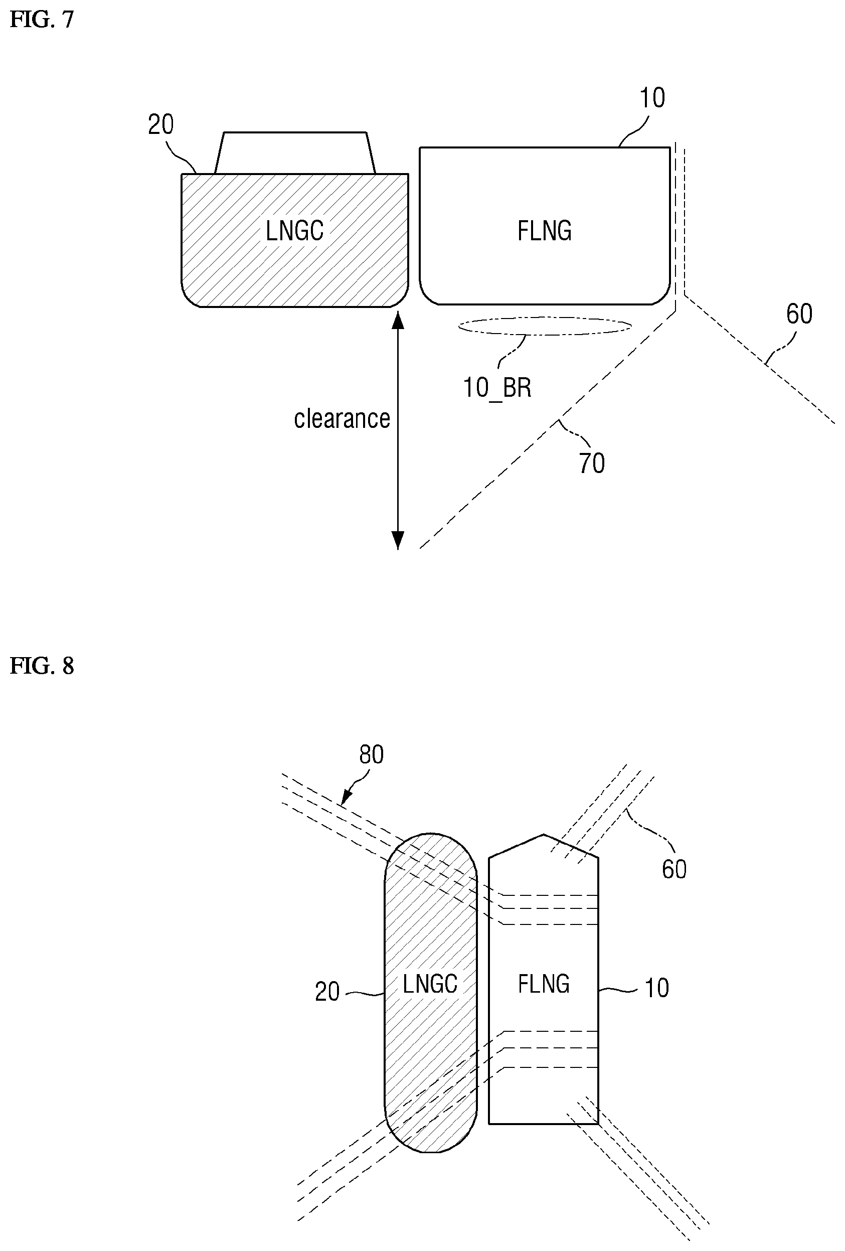Patent US12612135 Figure 5 – Floating offshore structure having one-side spread mooring system applied thereto