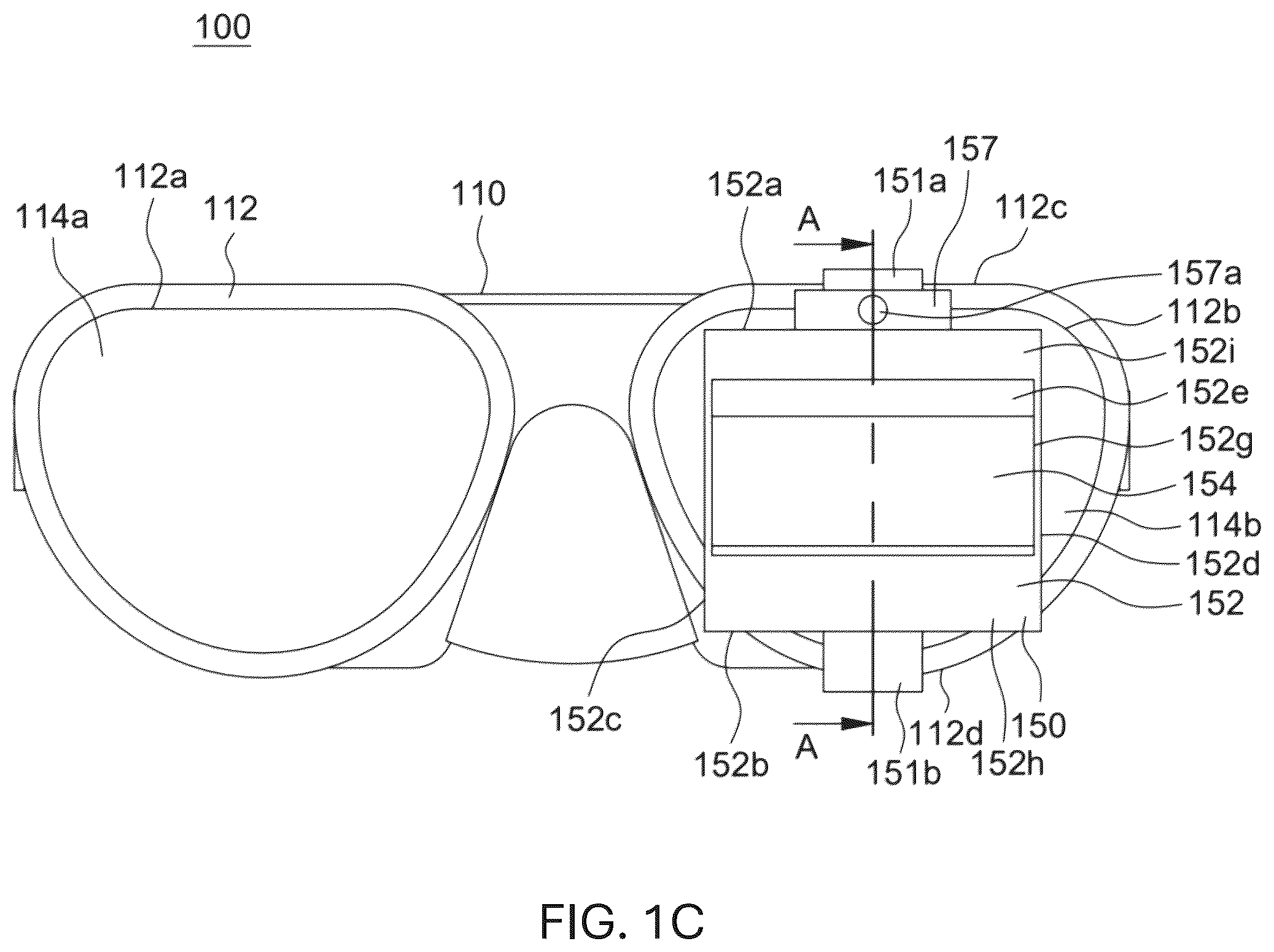 Patent US12612140 Figure 3 – Head-mounted device and imaging projection module therefor