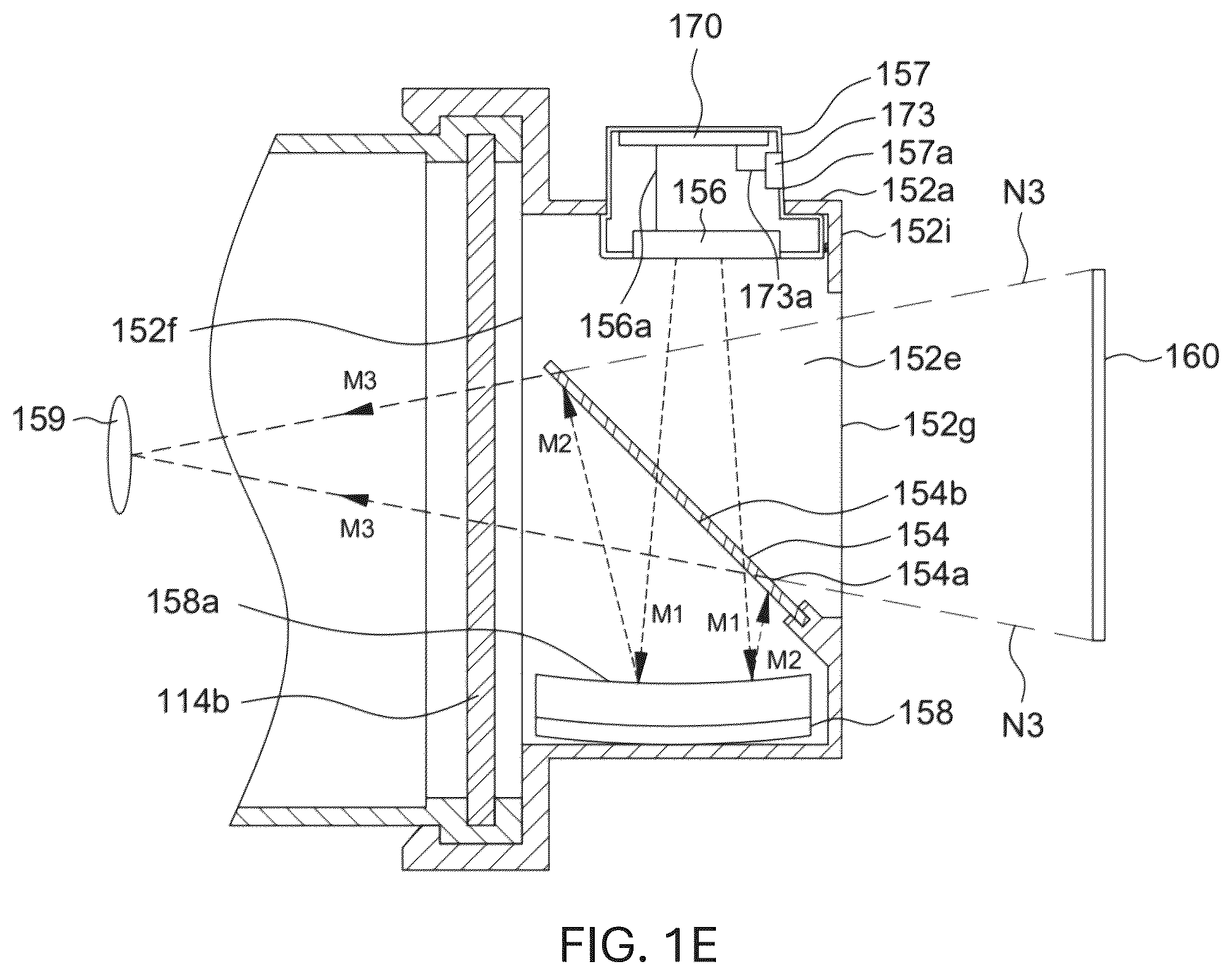 Patent US12612140 Figure 5 – Head-mounted device and imaging projection module therefor