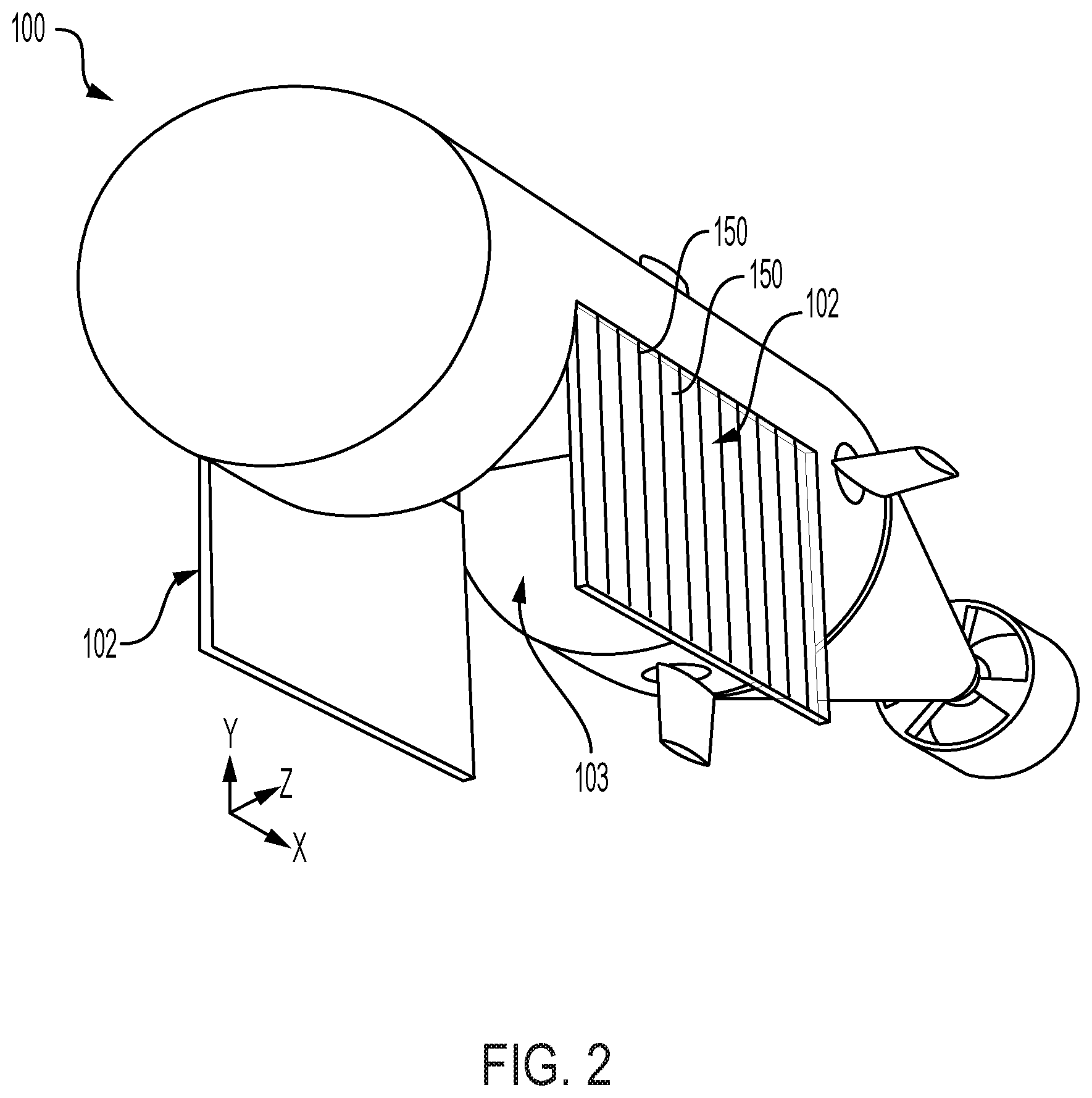 Patent US12612141 Figure 2 – Material-actuated launch and recovery doors