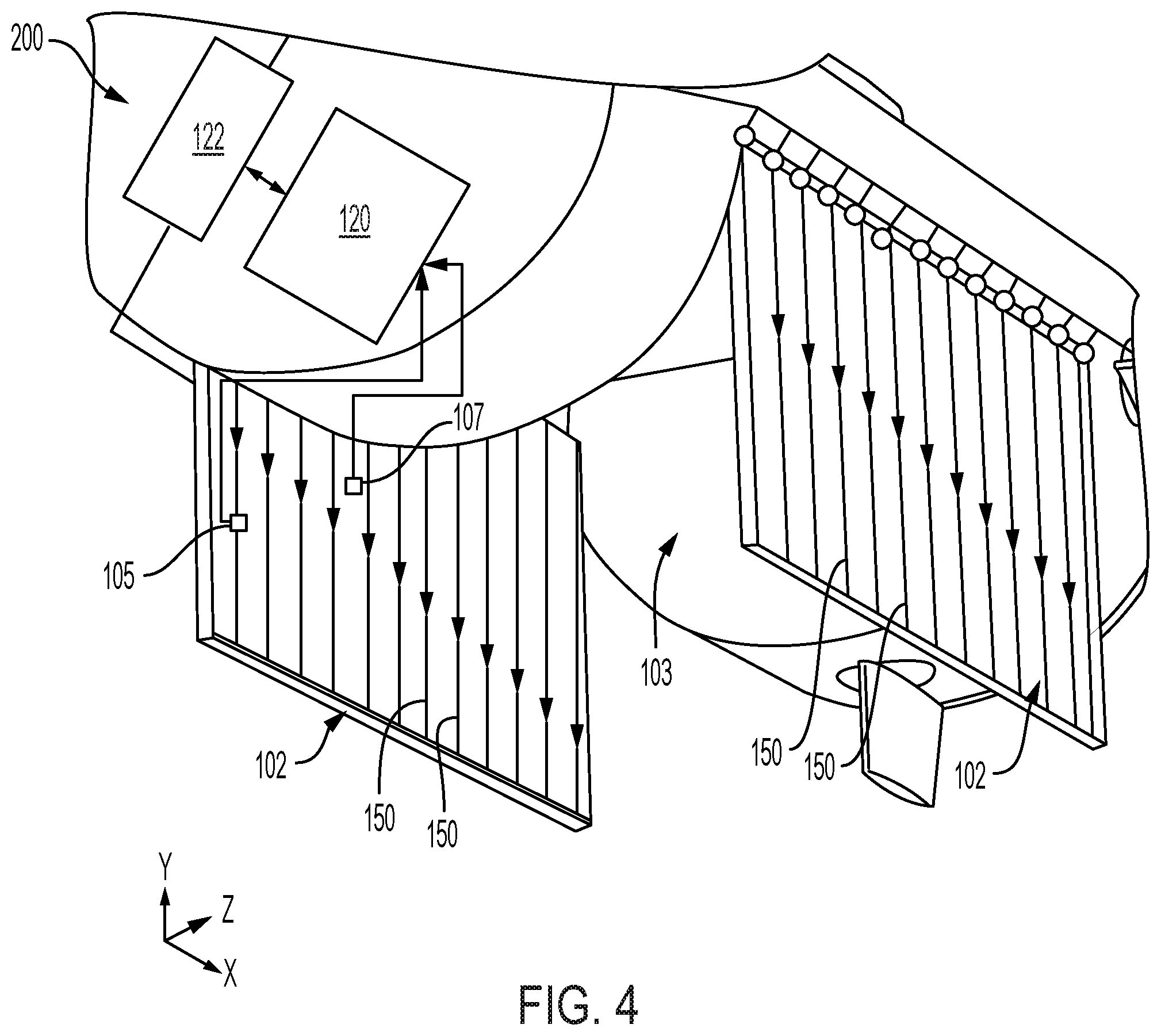 Patent US12612141 Figure 4 – Material-actuated launch and recovery doors