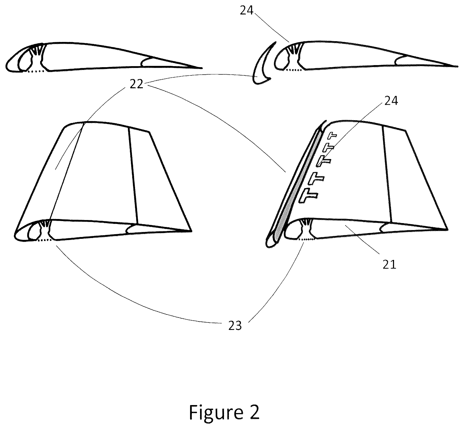 Patent US12612155 Figure 2 – Apparatus of vortex generator and spoiler