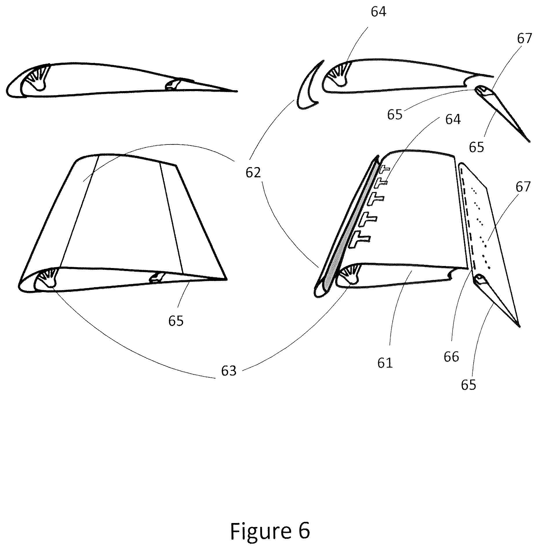 Patent US12612155 Figure 6 – Apparatus of vortex generator and spoiler