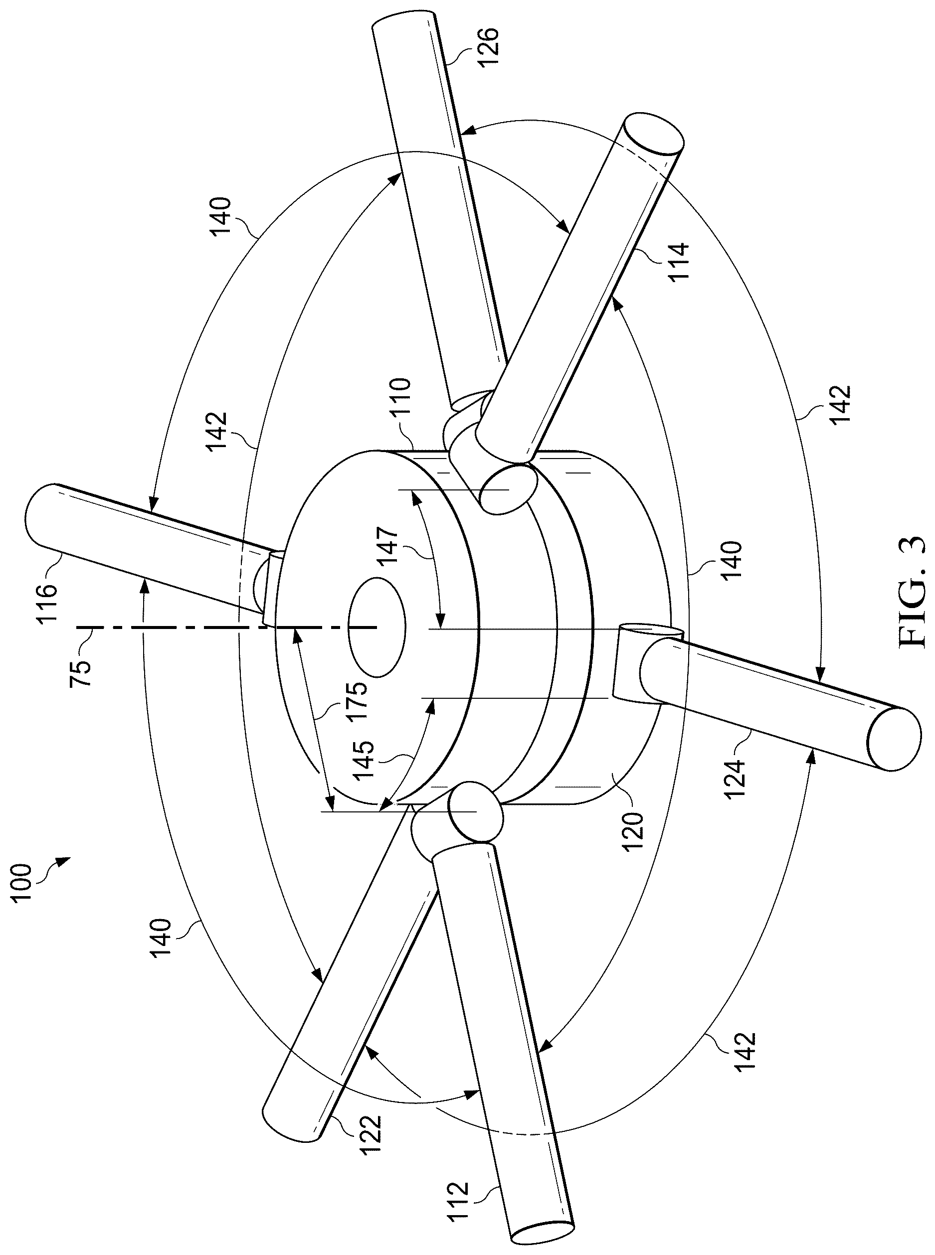 Patent US12612157 Figure 5 – Rotor with offset