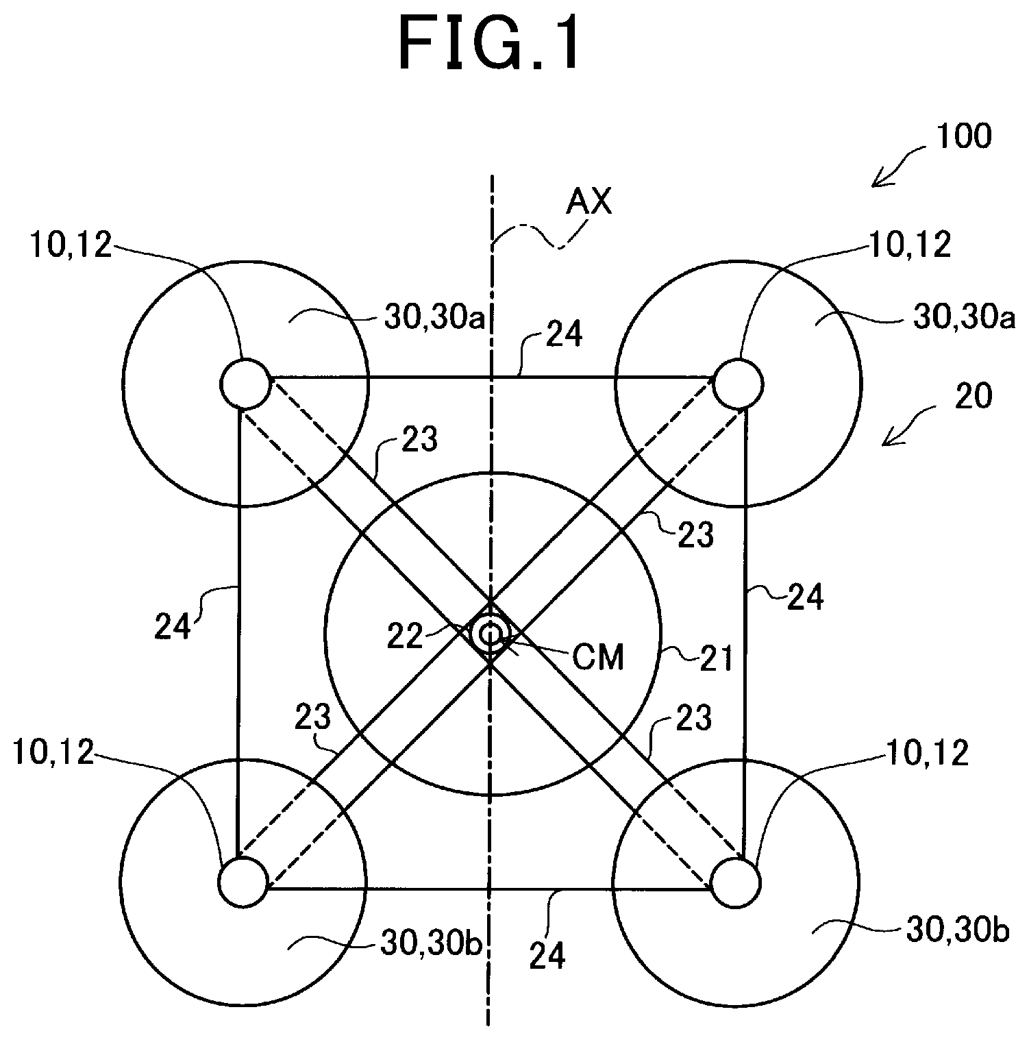 Patent US12612158 Figure 1 – Control apparatus for electric aircraft