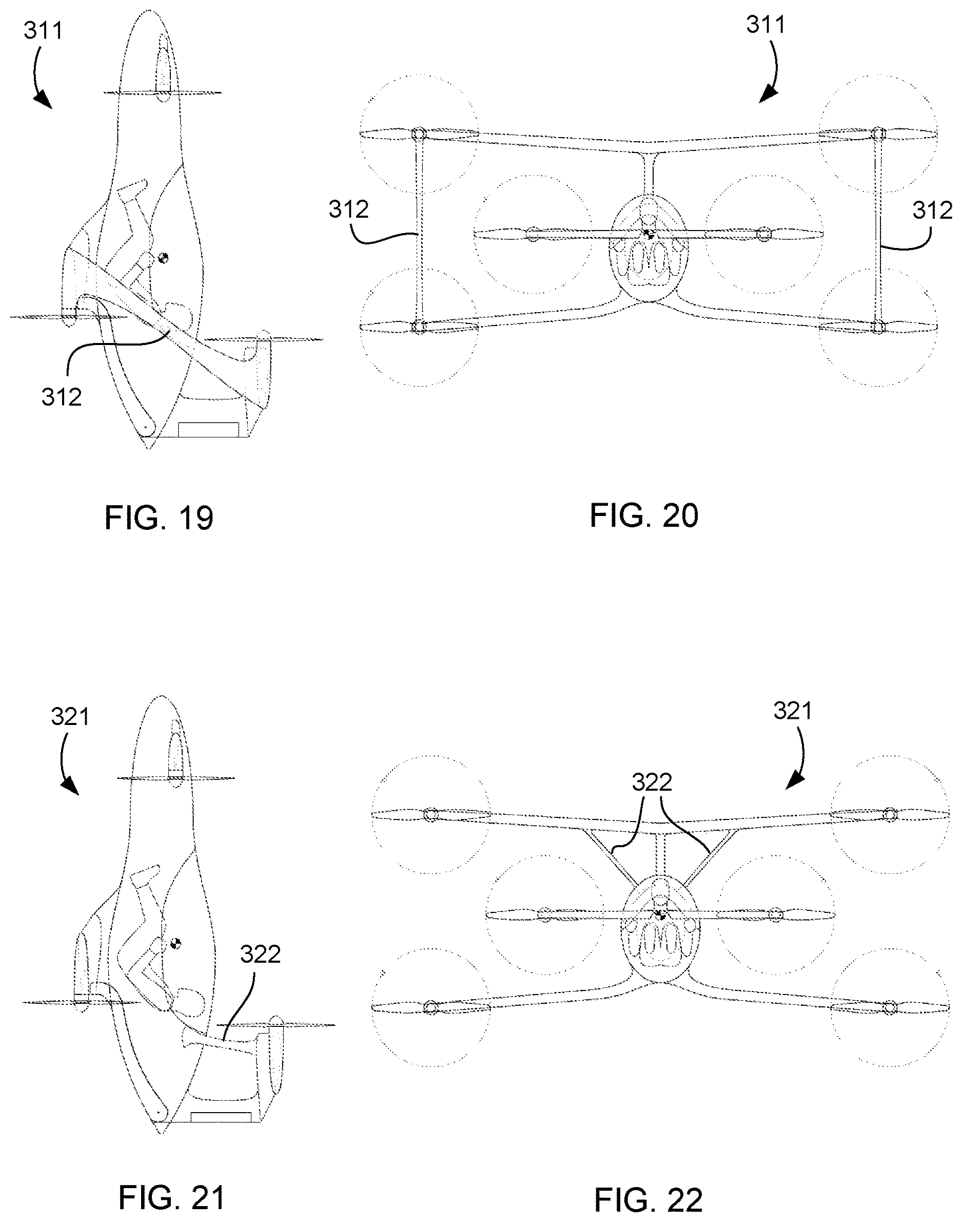Patent US12612159 Figure 8 – EVTOL aircraft