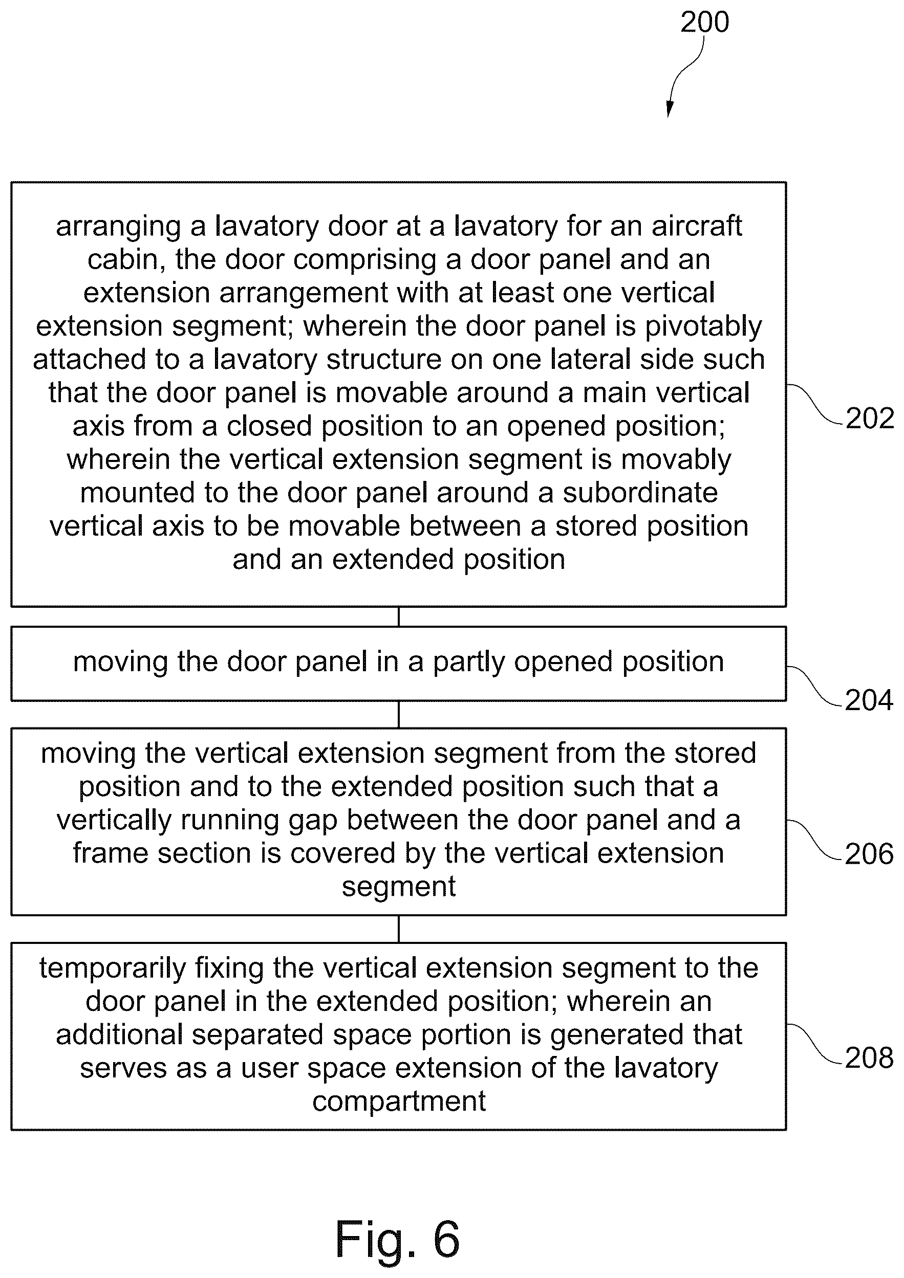 Patent US12612161 Figure 4 – Transforming lavatory door