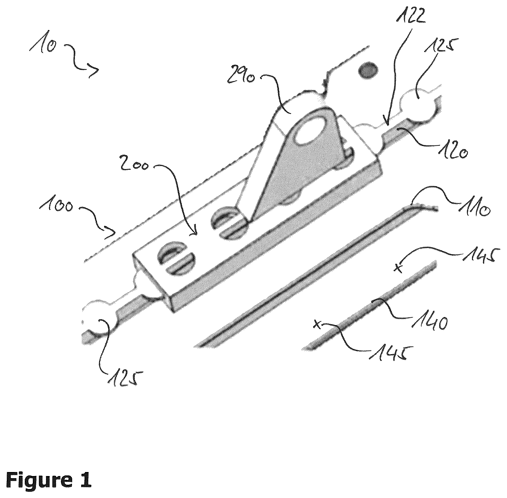 Patent US12612165 Figure 1 – Seat rail and a seat mounting system for an aircraft