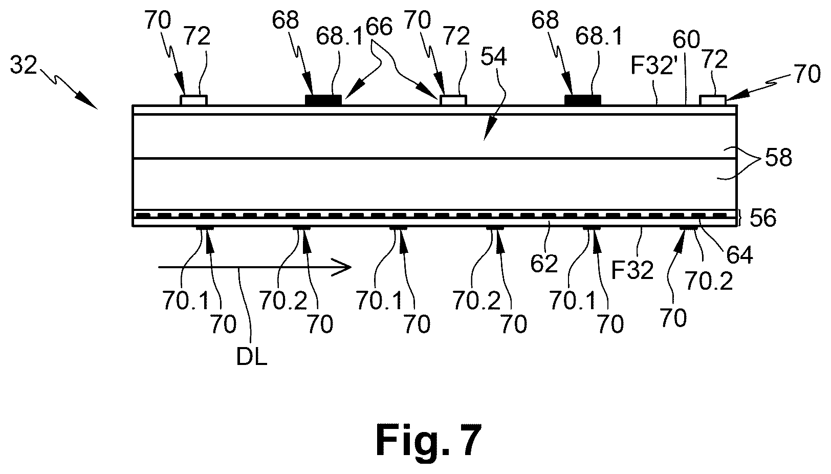 Patent US12612166 Figure 3 – Method for de-icing an aerodynamic wall using at least two different de-icing systems, aircraft equipped with a de-icing device making it possible to implement said method