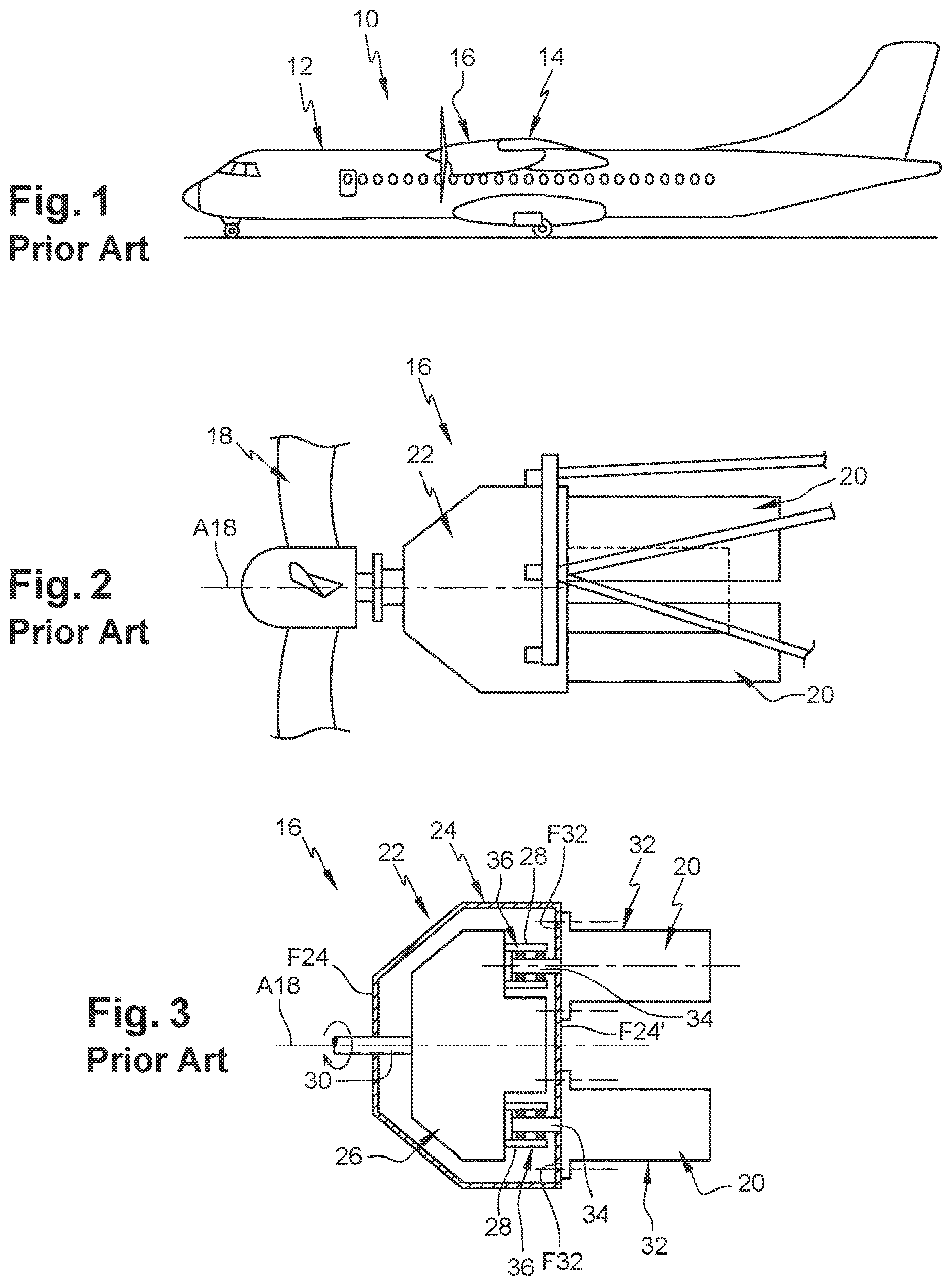 Patent US12612169 — Propulsion unit comprising a transmission system, several electric motors and at least one remote coupling system, aircraft comprising at least one such propulsion unit — Figure 1