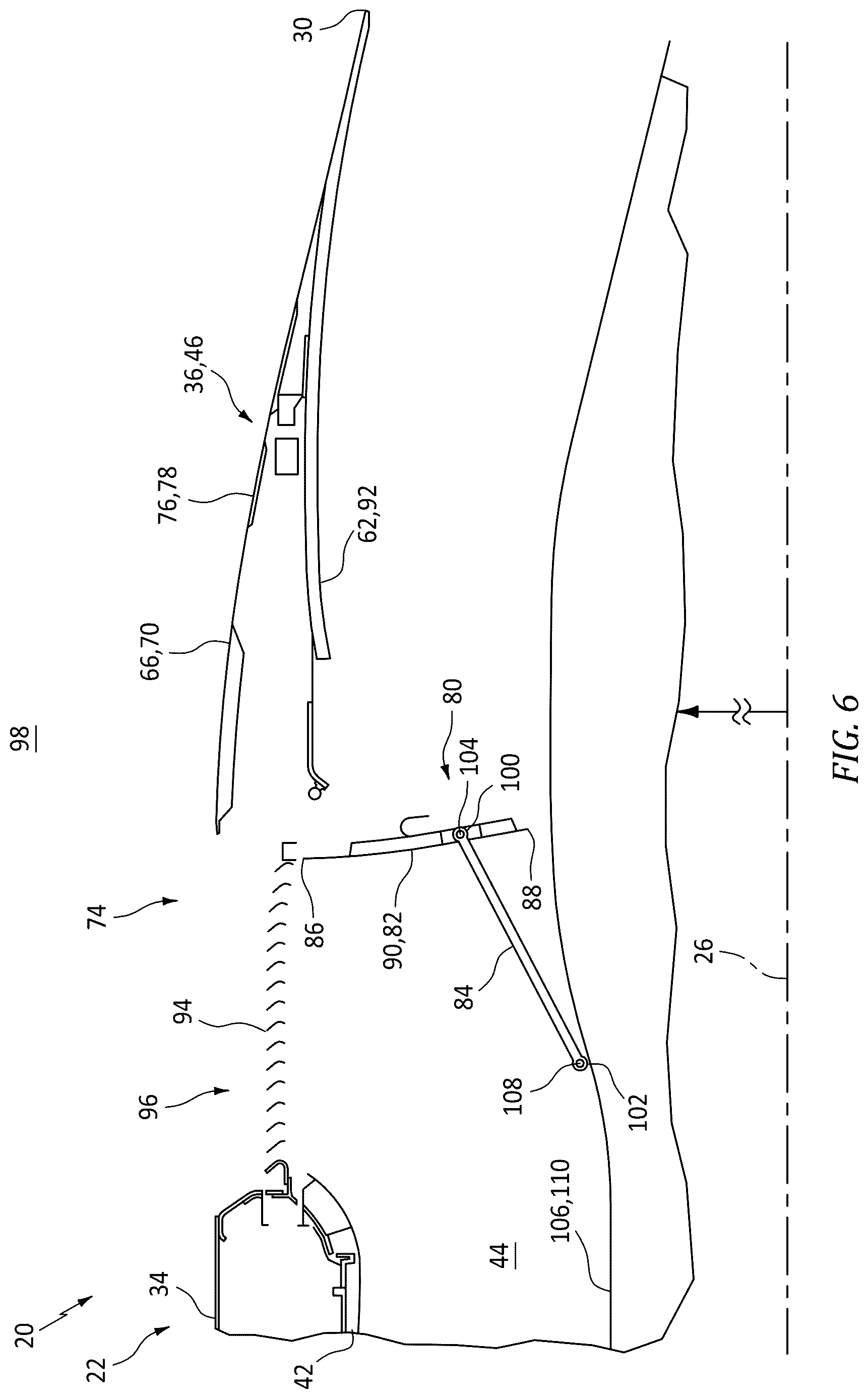 Patent US12612171 Figure 5 – Multi-system thrust reverser for aircraft propulsion system