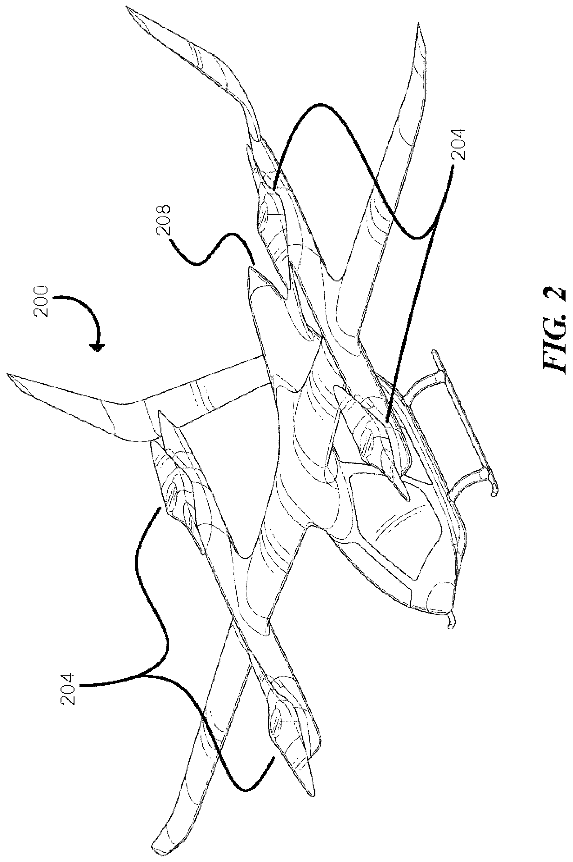 Patent US12612172 Figure 3 – Lift lever assembly for a vertical takeoff and landing (VTOL) aircraft and a method for its use