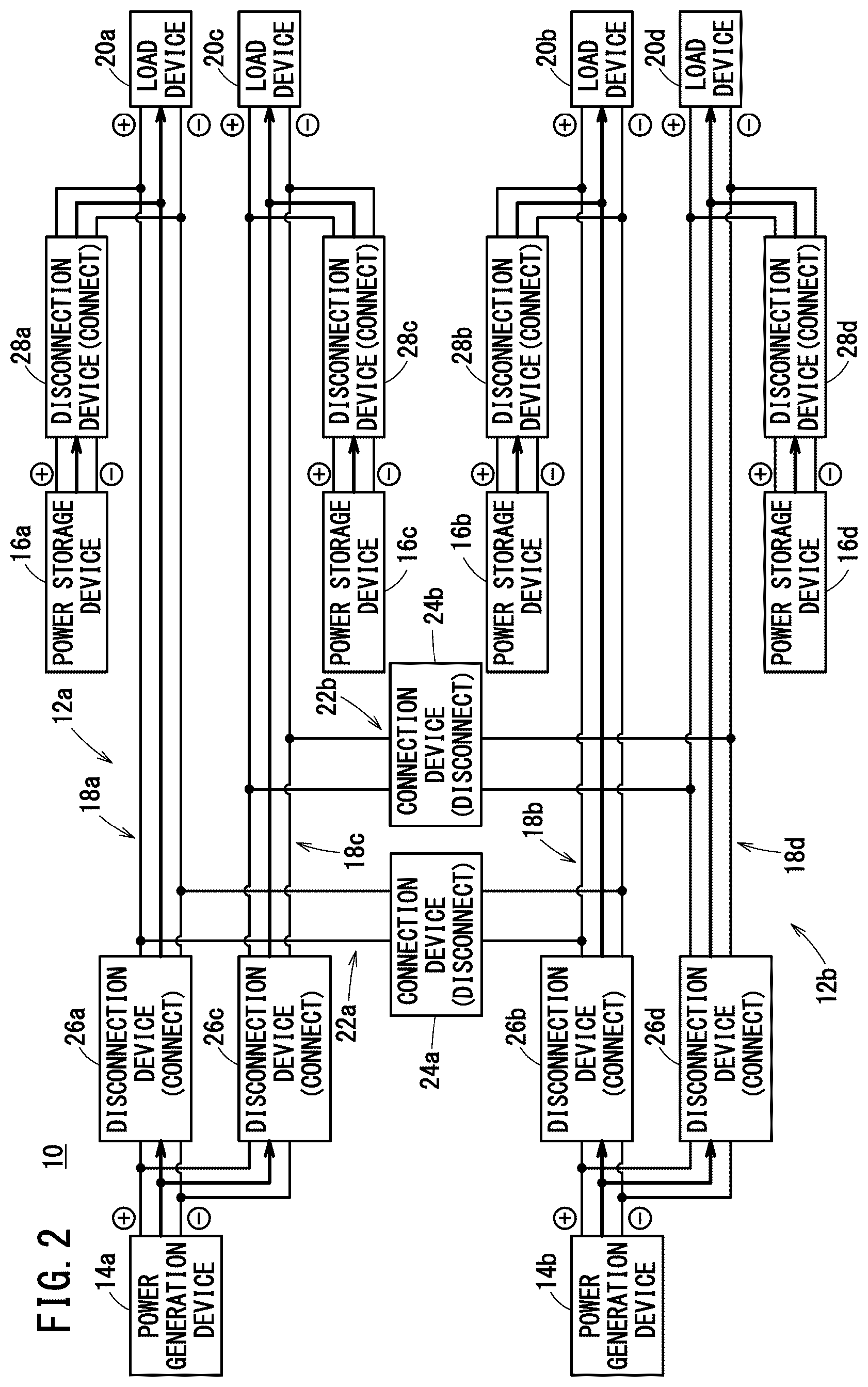Patent US12612174 Figure 2 – Power supply system, moving object, and control method of power supply system