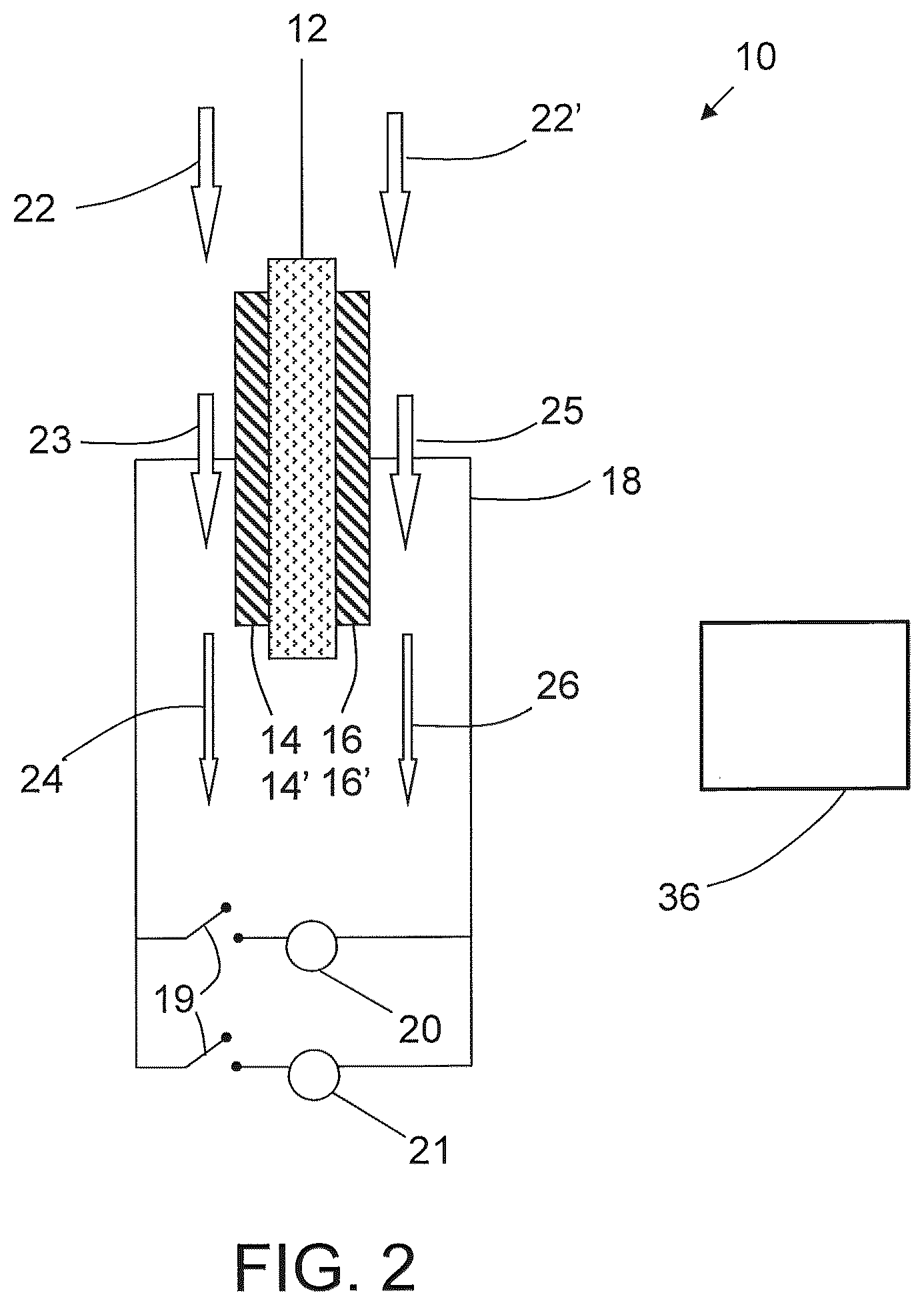 Patent US12612175 Figure 2 – Electrochemical inert gas and power generating system and method