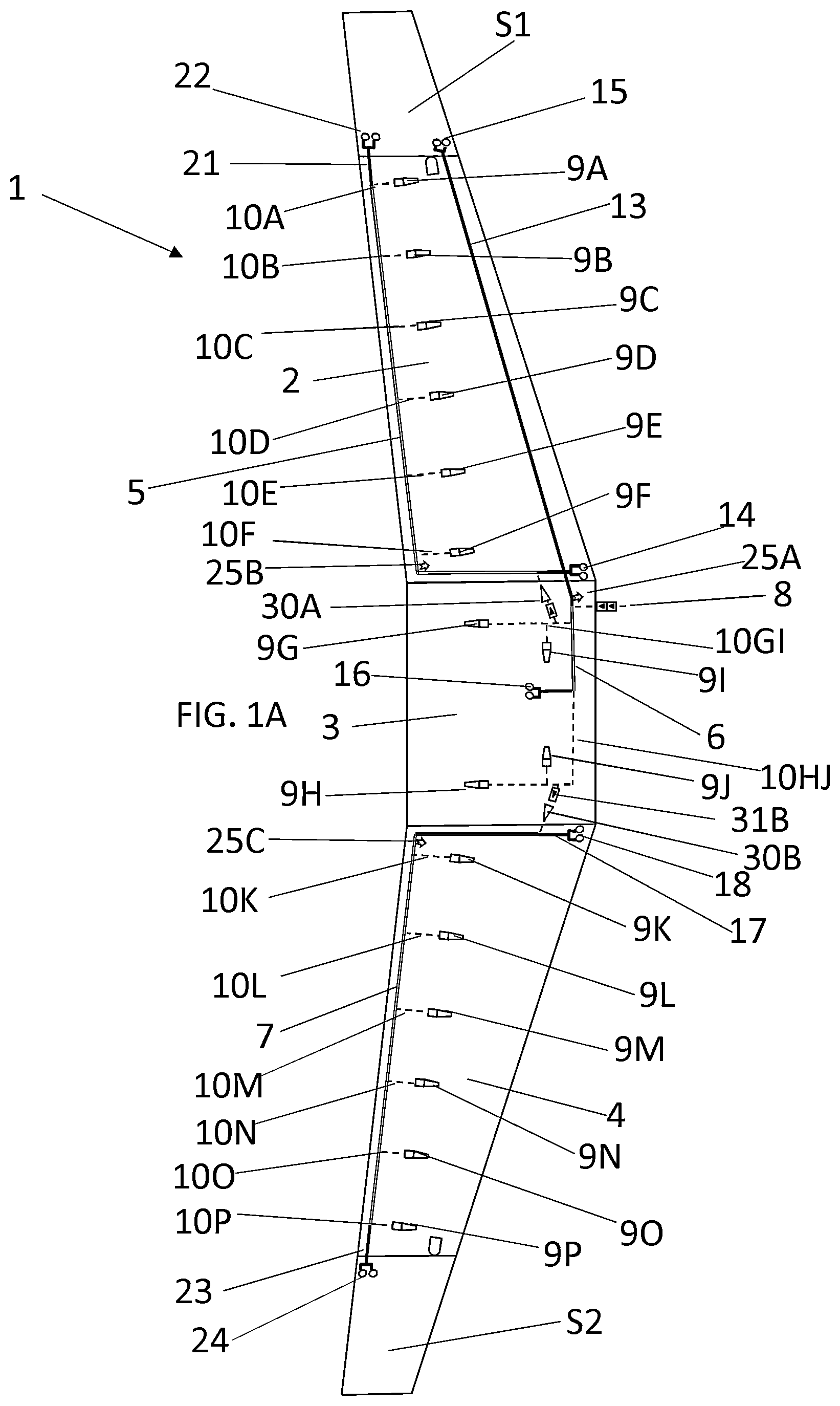 Patent US12612176 Figure 1 – Aircraft fuel tank venting and inerting