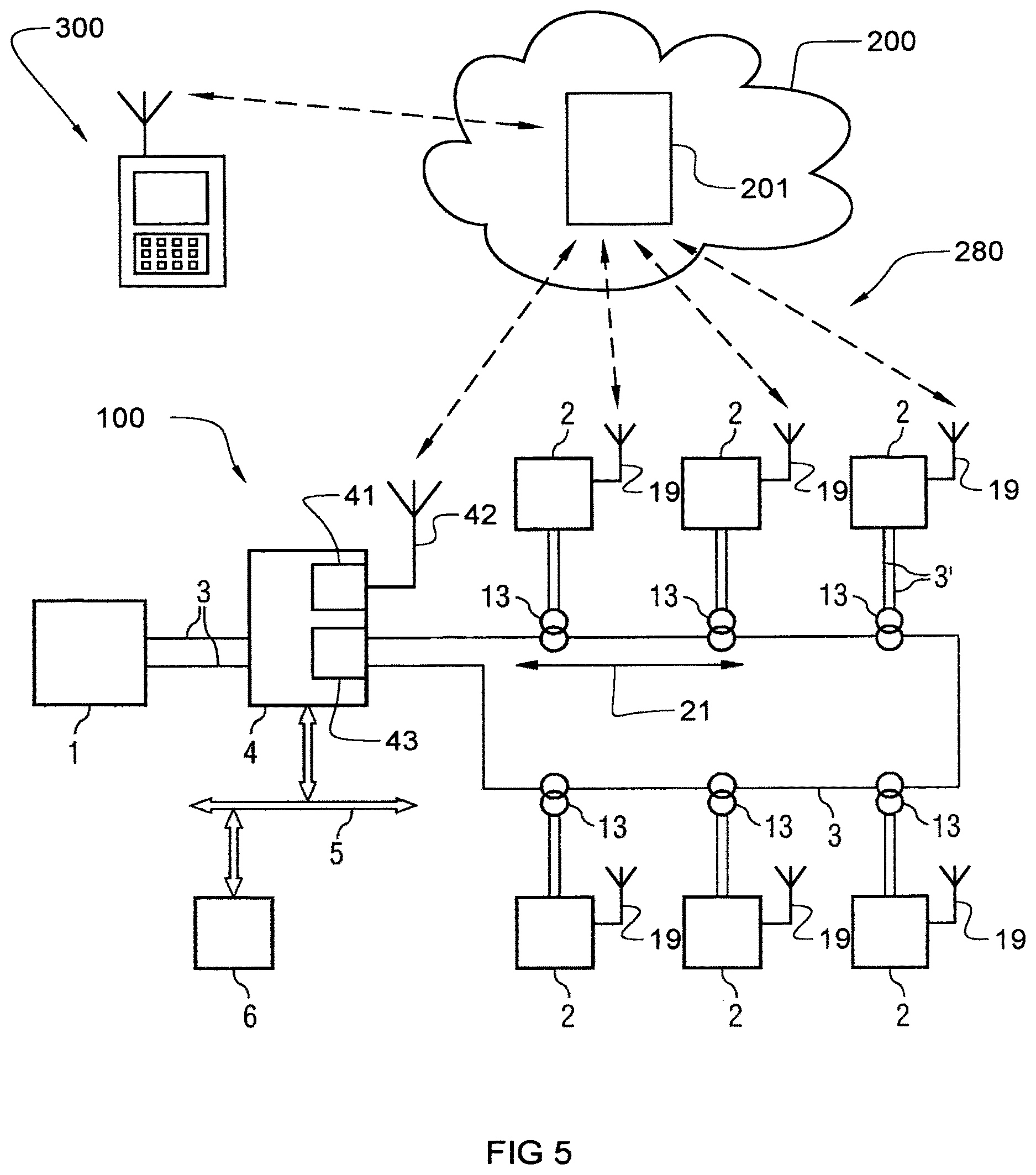 Patent US12612183 Figure 5 – Aeronautic ground light fixture with RF antenna
