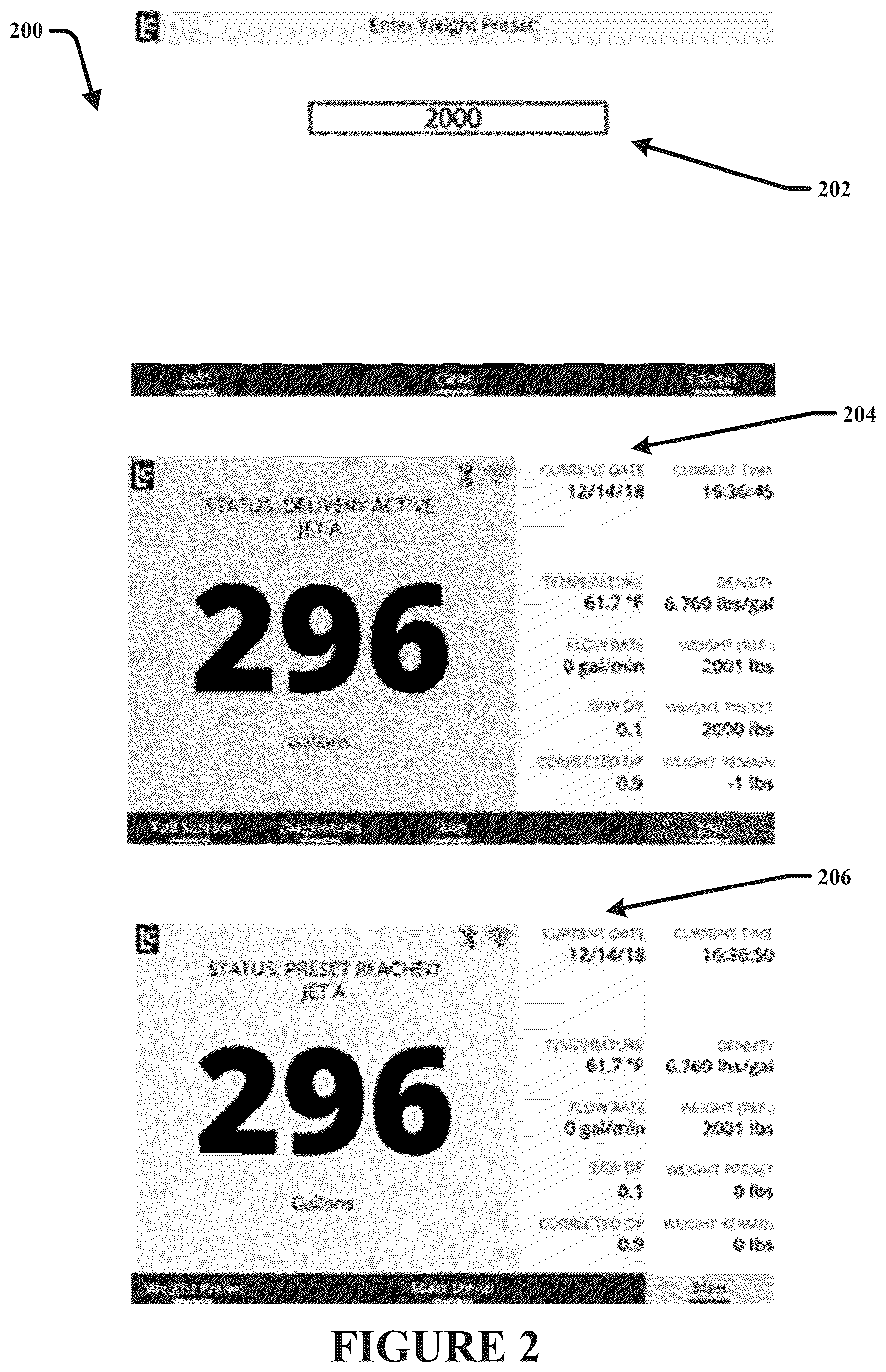 Patent US12612184 Figure 2 – Automated fueling preset conversion and controls