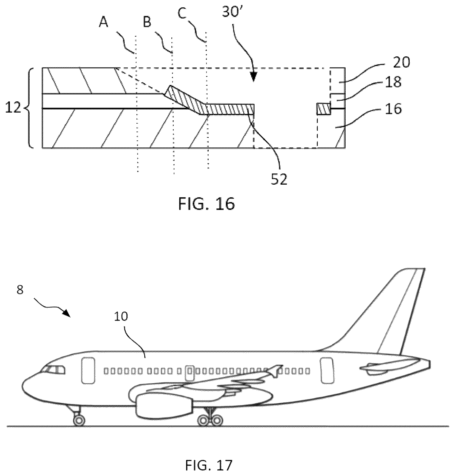 Patent US12612187 Figure 9 – Method for repairing a structural part of an aircraft having a protection defect, and structural aircraft part thus repaired