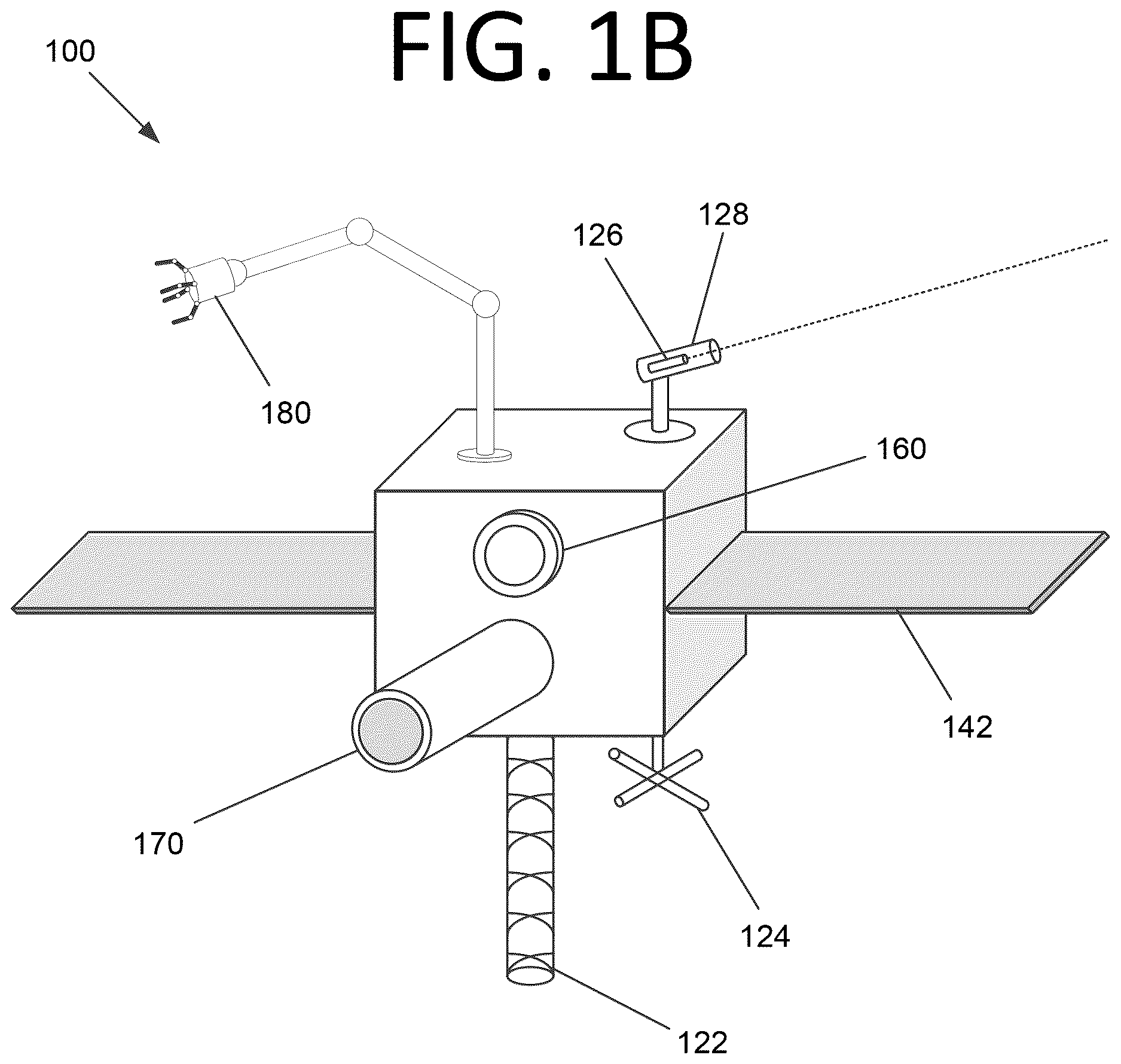 Patent US12612189 Figure 2 – Independently moving space vehicles configured to deploy and position a space structure