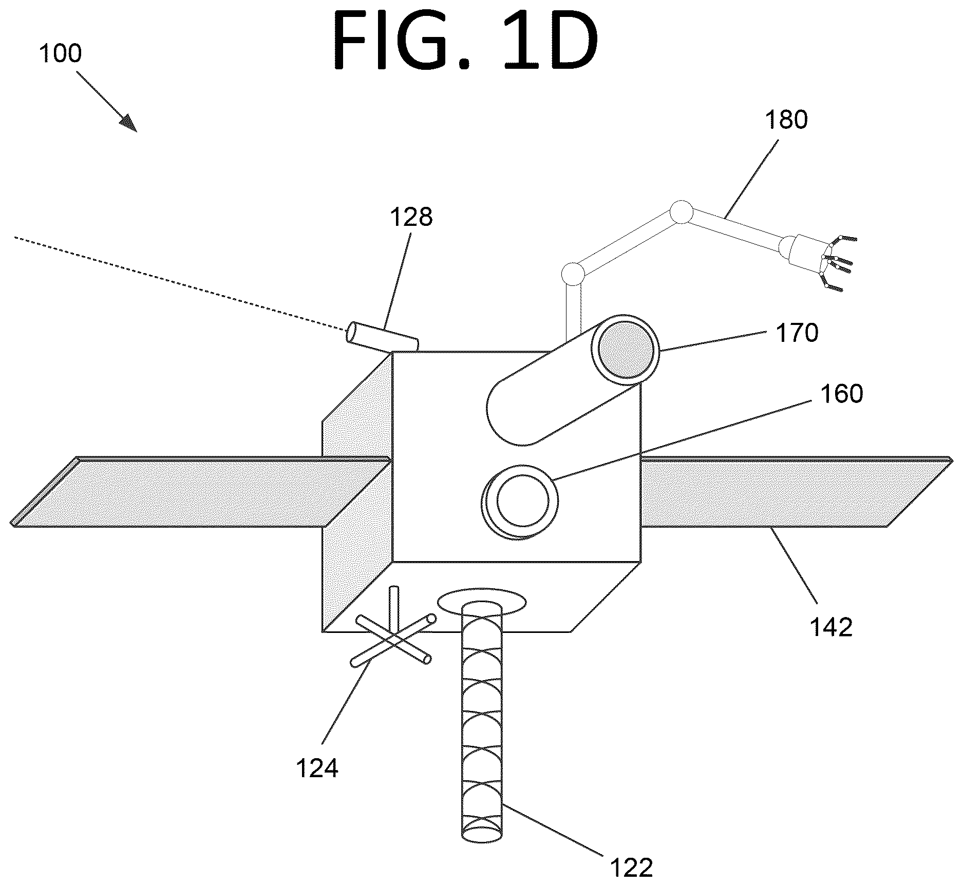 Patent US12612189 Figure 4 – Independently moving space vehicles configured to deploy and position a space structure