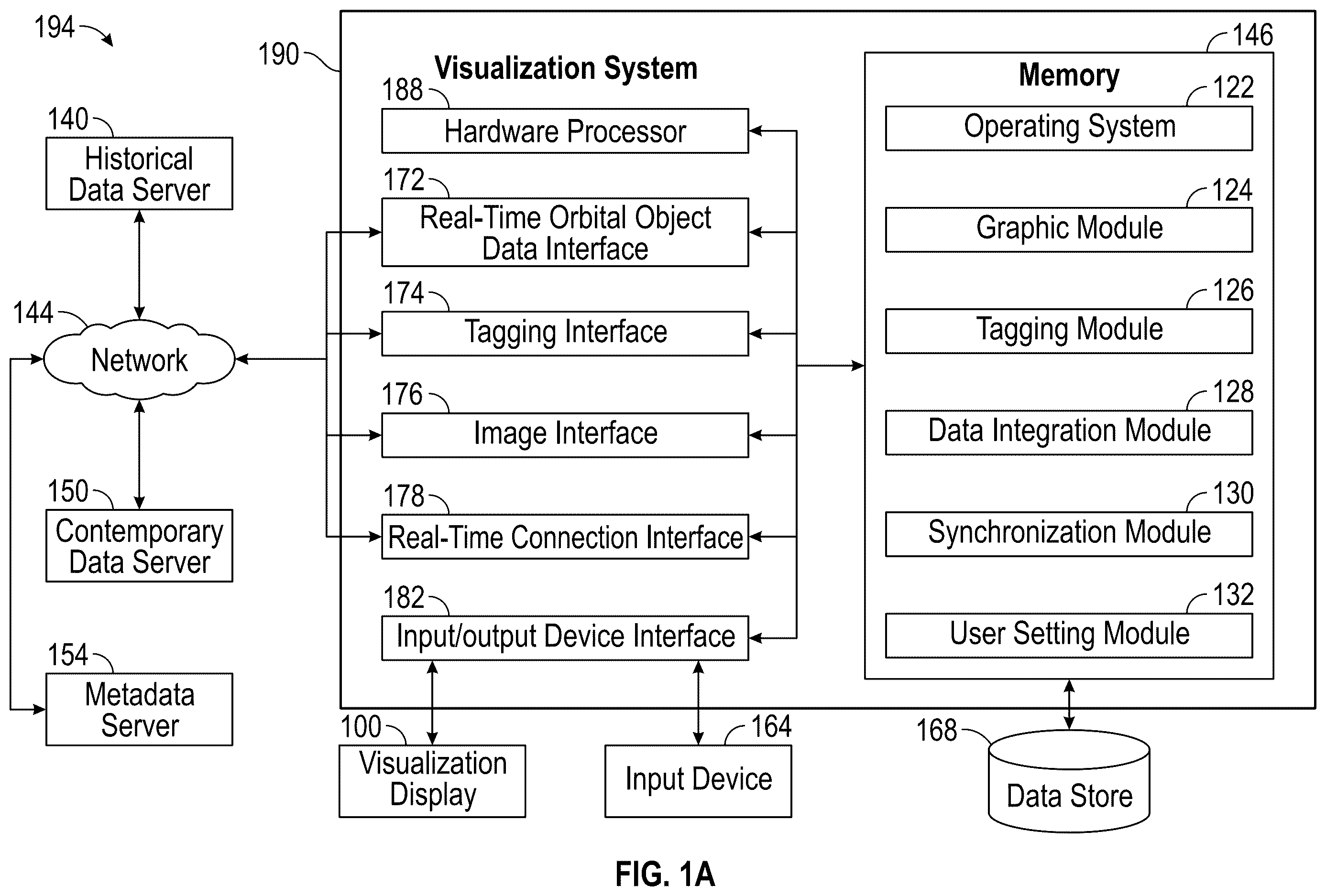 Patent US12612190 Figure 1 – Systems and tagging interfaces for identification of space objects
