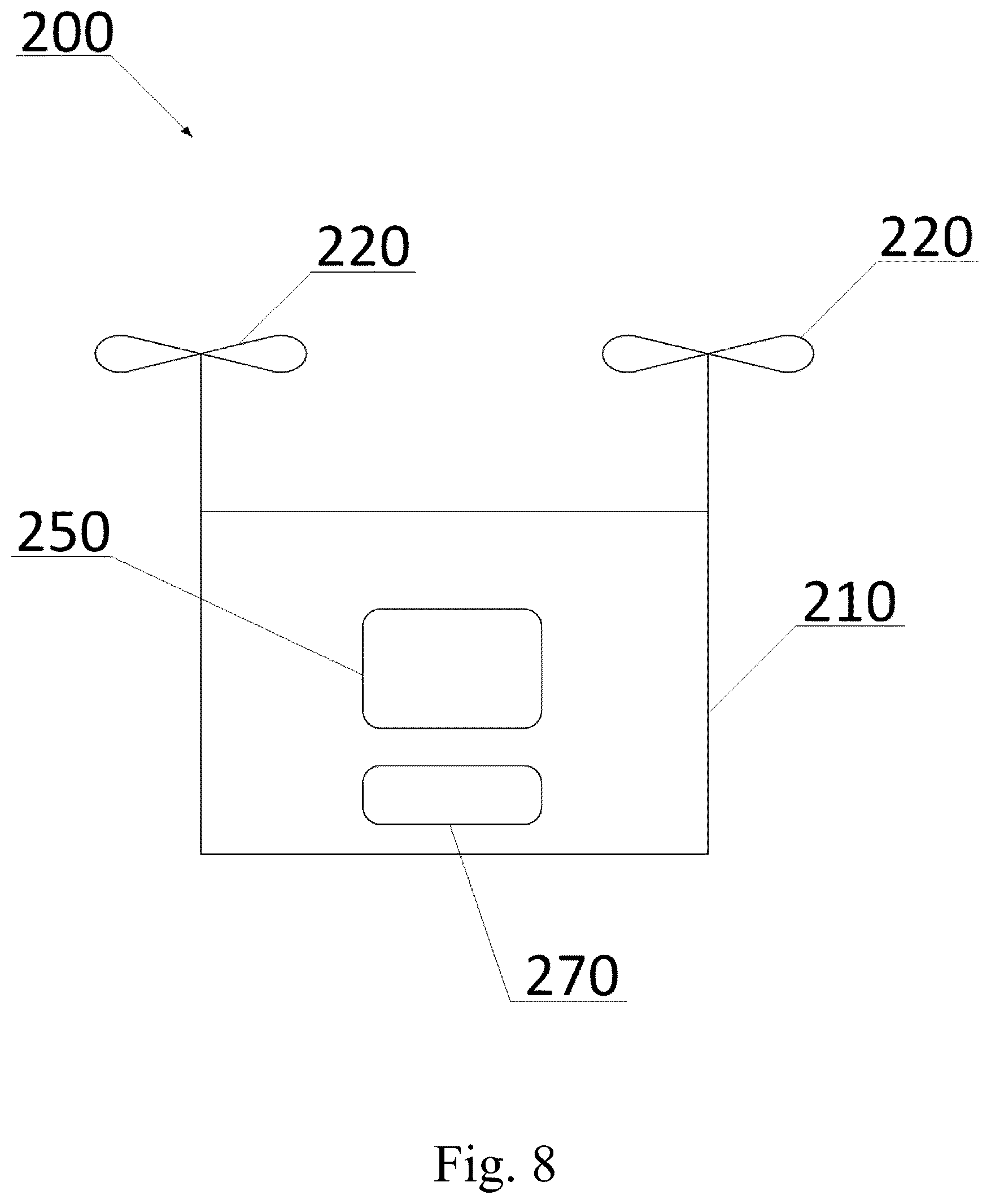 Patent US12612195 Figure 8 – System for visualizing image (variants), method for visualizing image (variants) and unmanned aerial vehicle