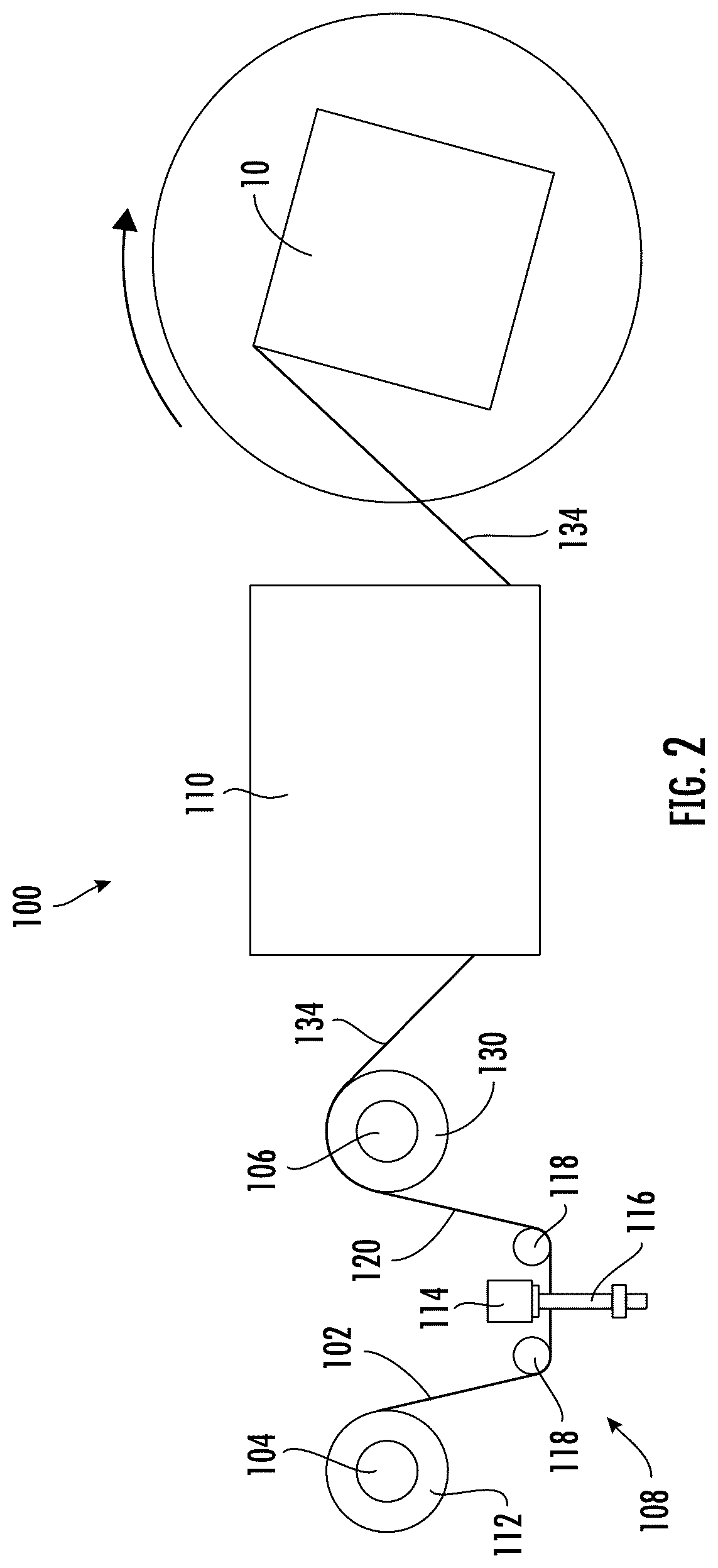 Patent US12612201 Figure 2 – Pre-perforated stretch film wrapping system and method