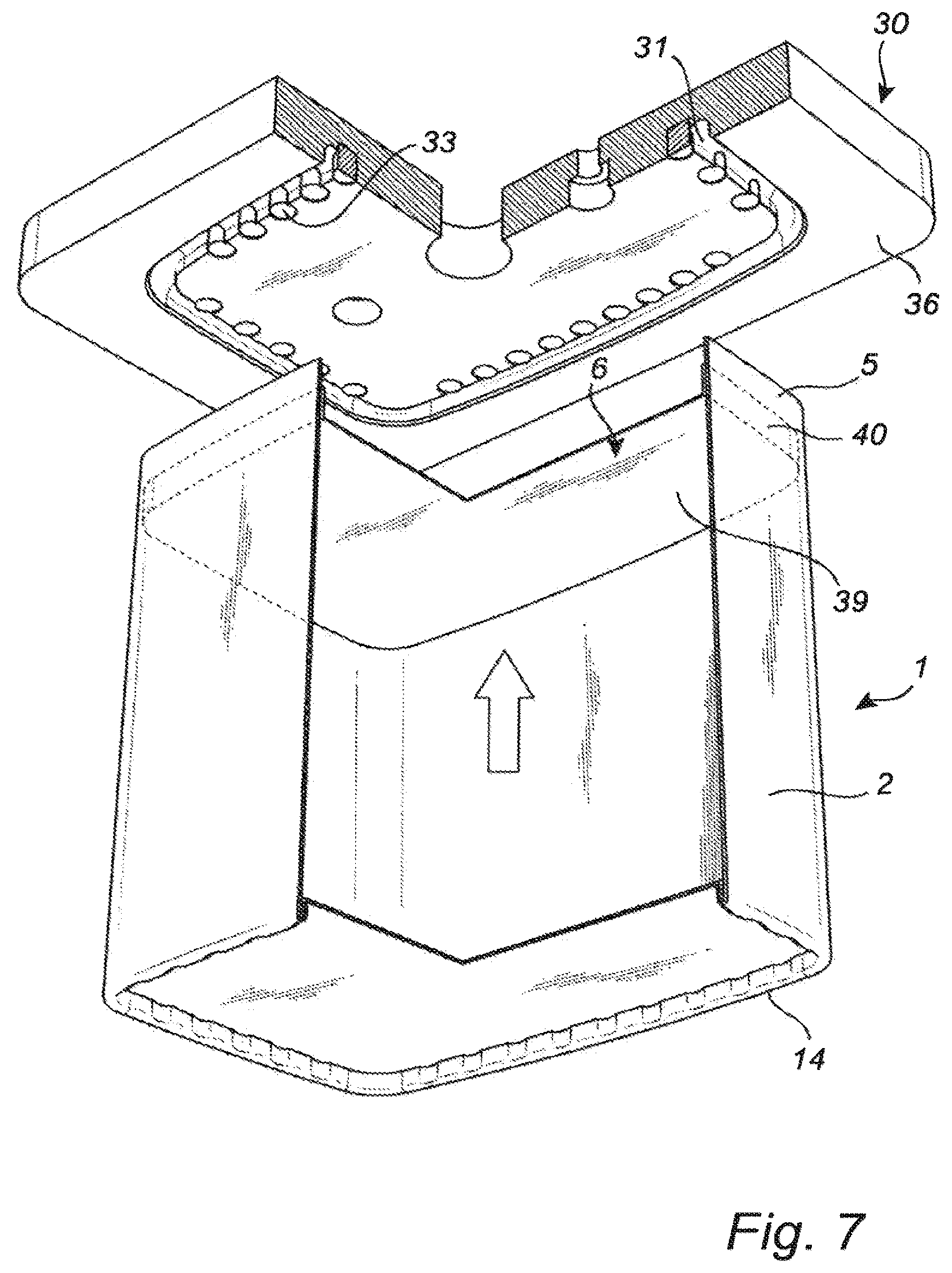 Patent US12612204 Figure 5 – Method of producing a packaging container, a packaging container and a curling tool