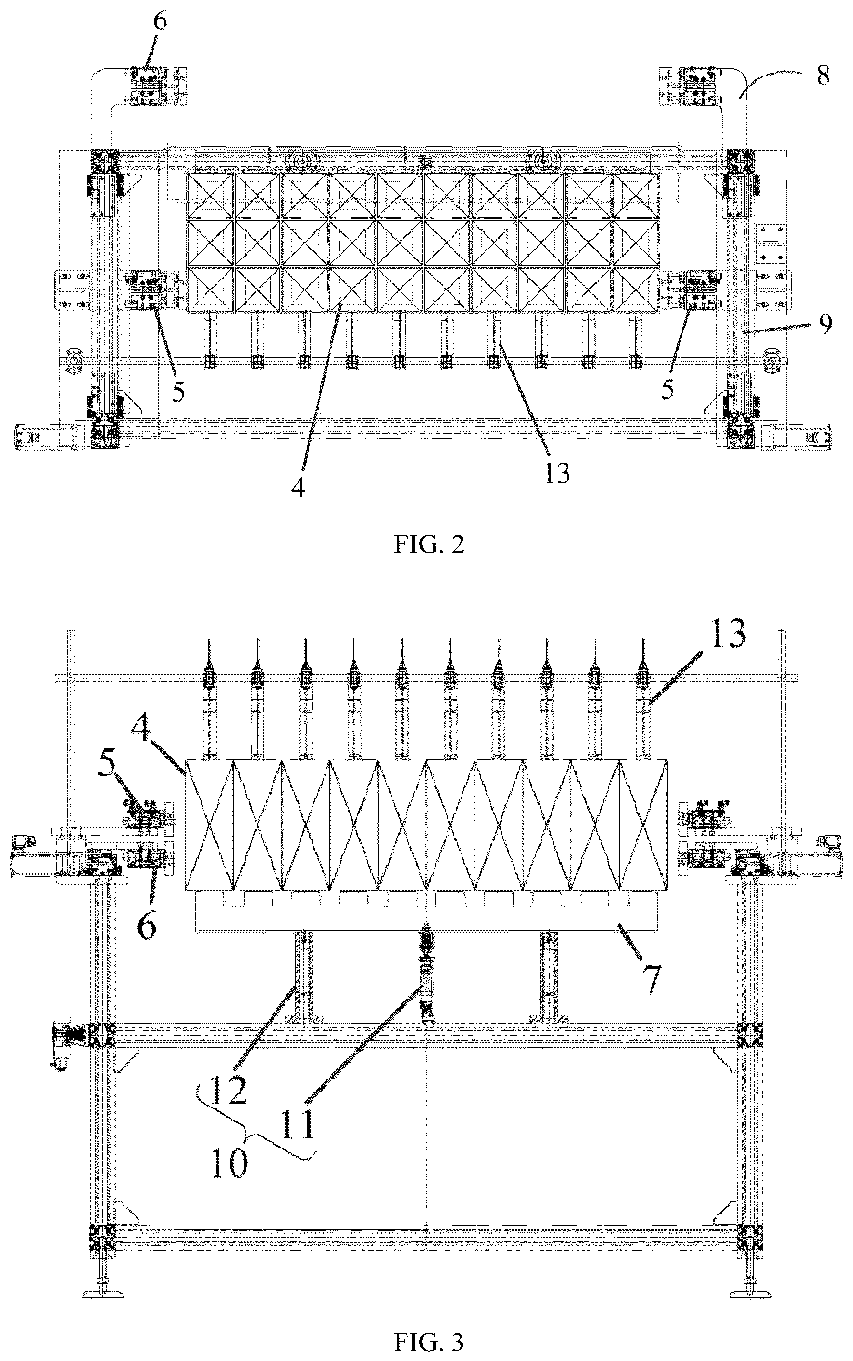 Patent US12612205 Figure 2 – Double-row conveyor belt feeding apparatus and packaging box transportation device and method for using same