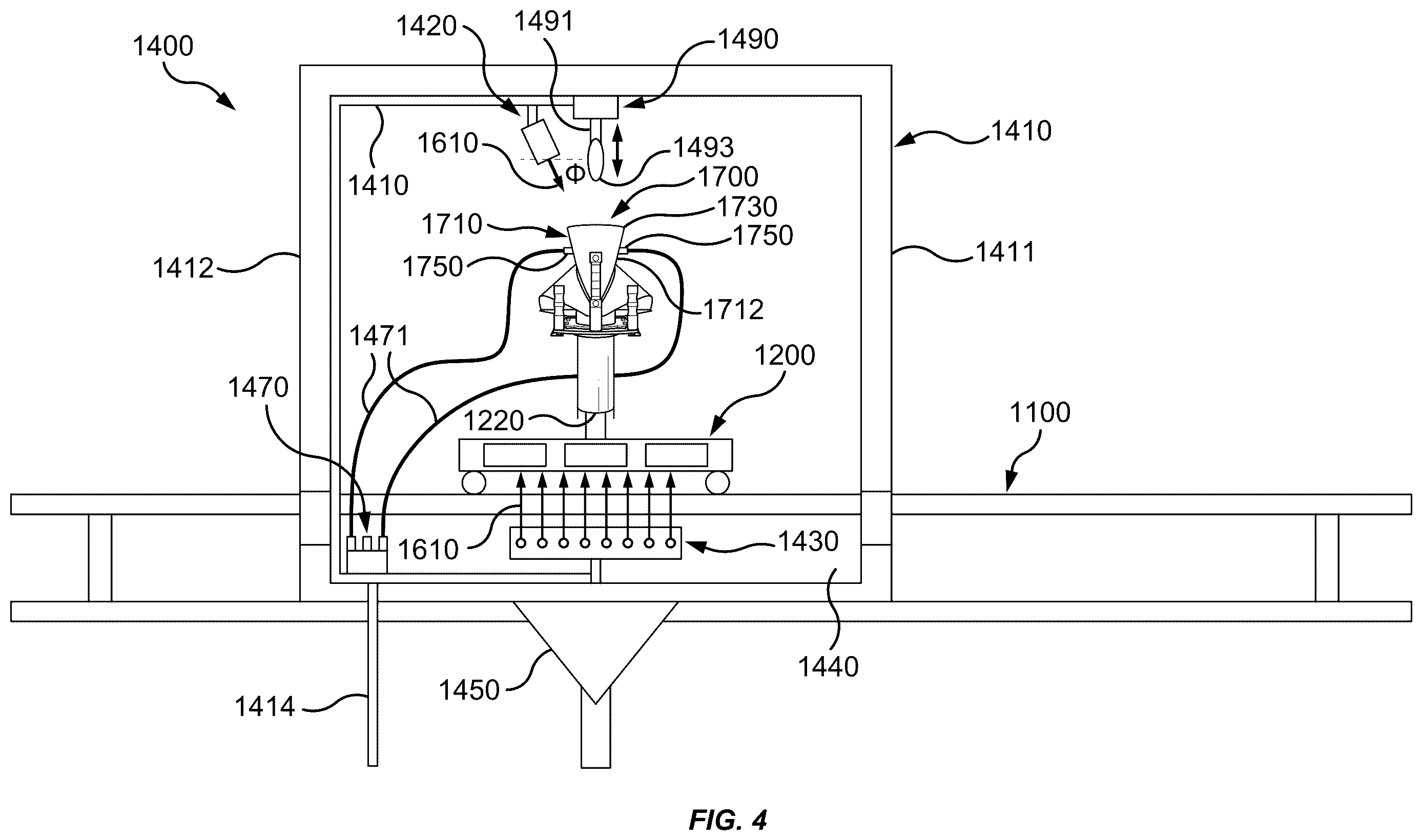 Patent US12612207 Figure 4 – Bag former washing systems and methods