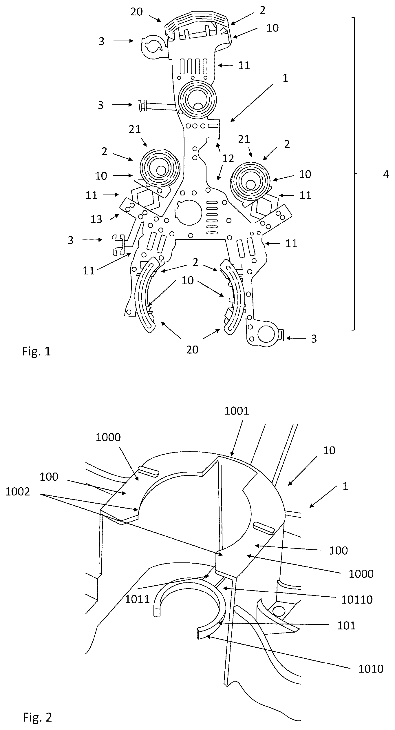Patent US12612210 Figure 1 – Reinforcement for a motor vehicle tank
