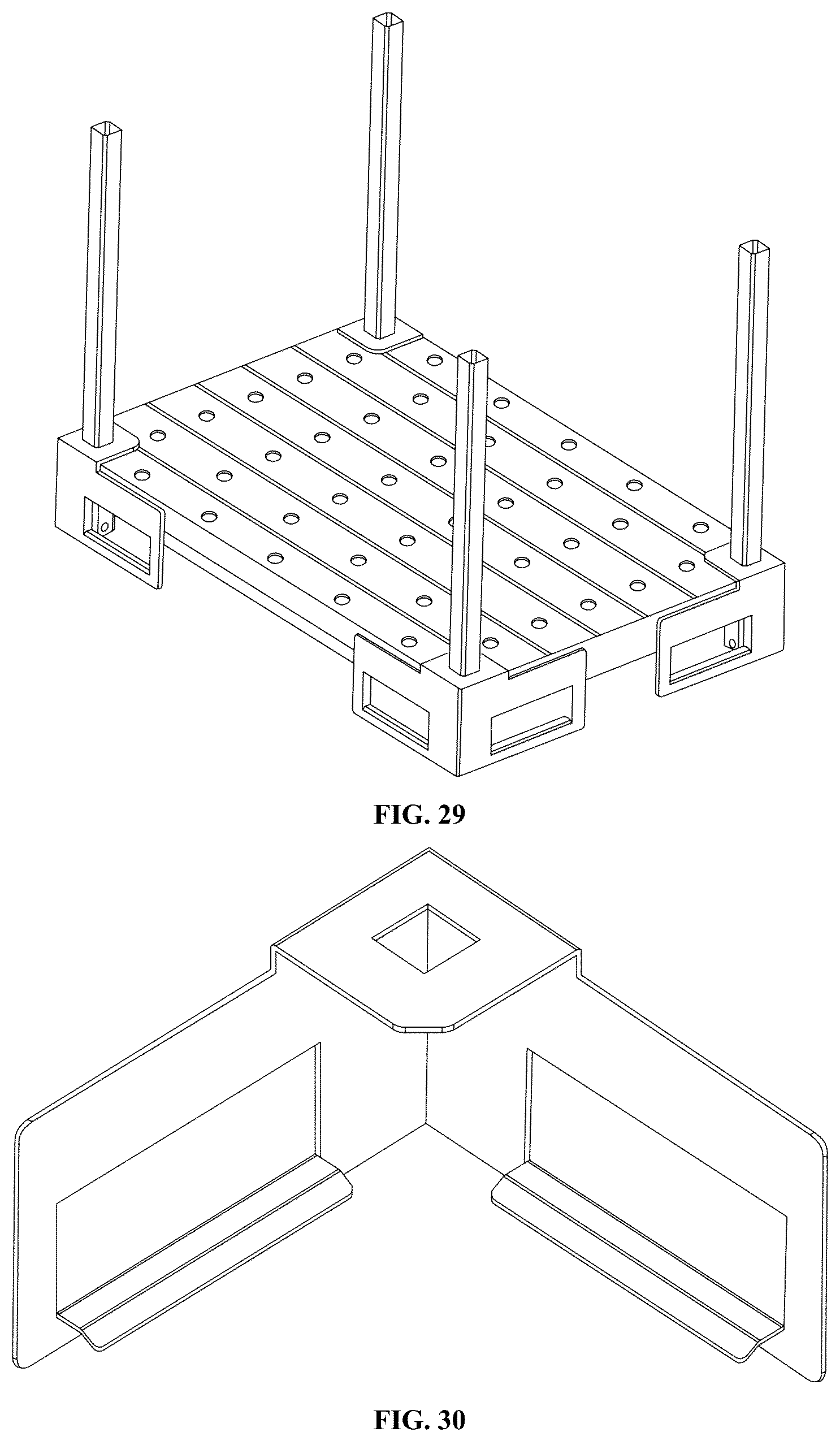 Patent US12612214 Figure 14 – Composite multi-functional load-bearing pallet