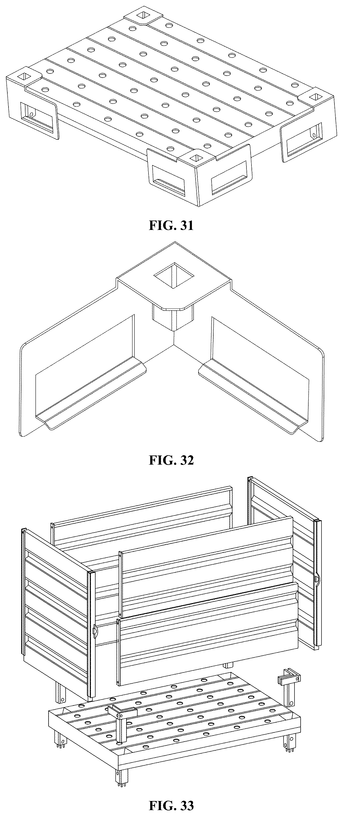 Patent US12612214 Figure 15 – Composite multi-functional load-bearing pallet