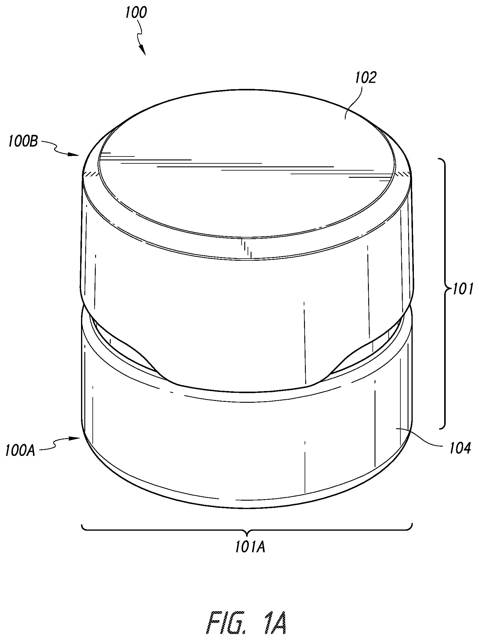 Patent US12612215 Figure 1 – Removable liner for a container