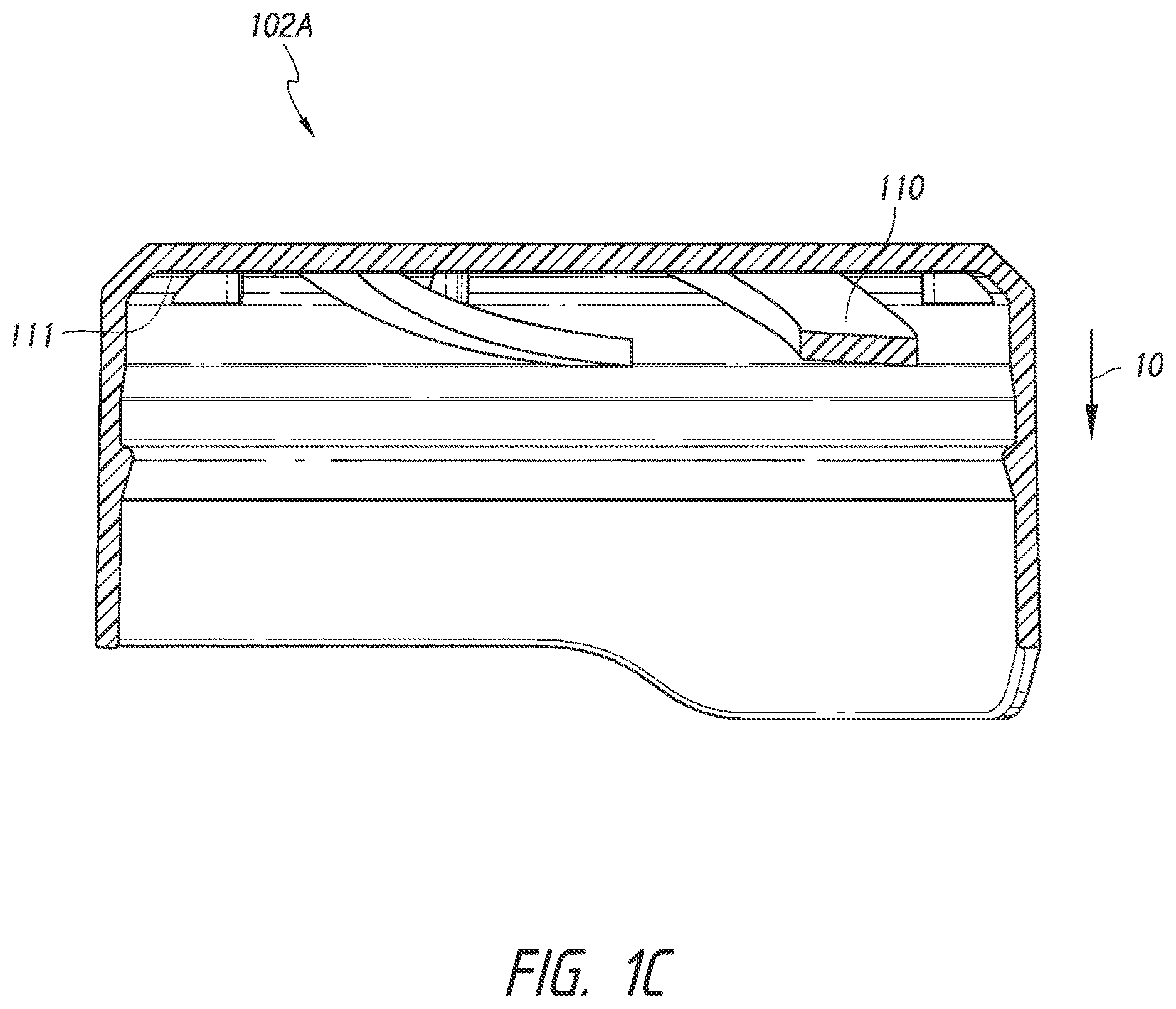 Patent US12612215 Figure 3 – Removable liner for a container