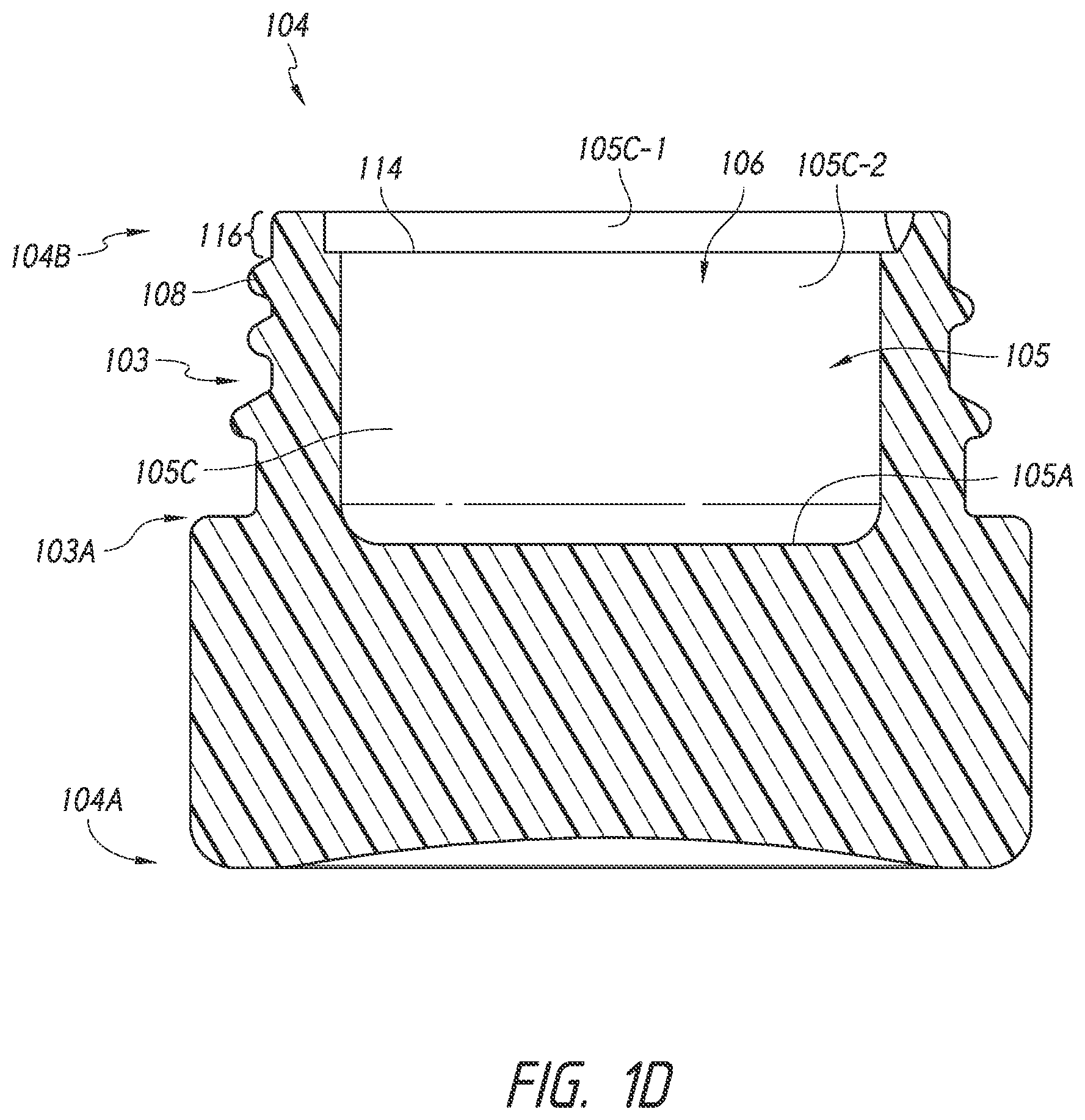 Patent US12612215 Figure 4 – Removable liner for a container
