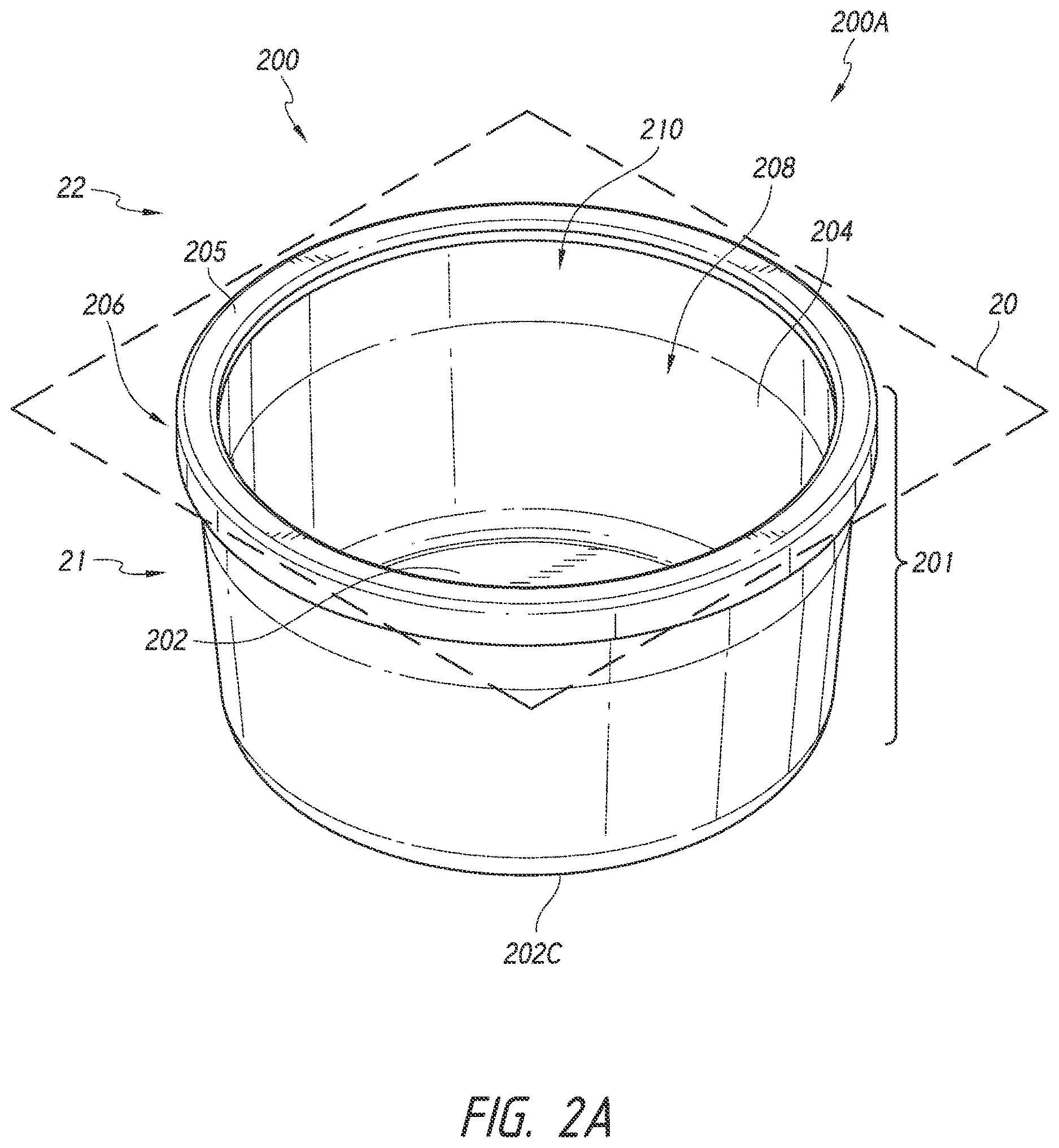 Patent US12612215 Figure 7 – Removable liner for a container
