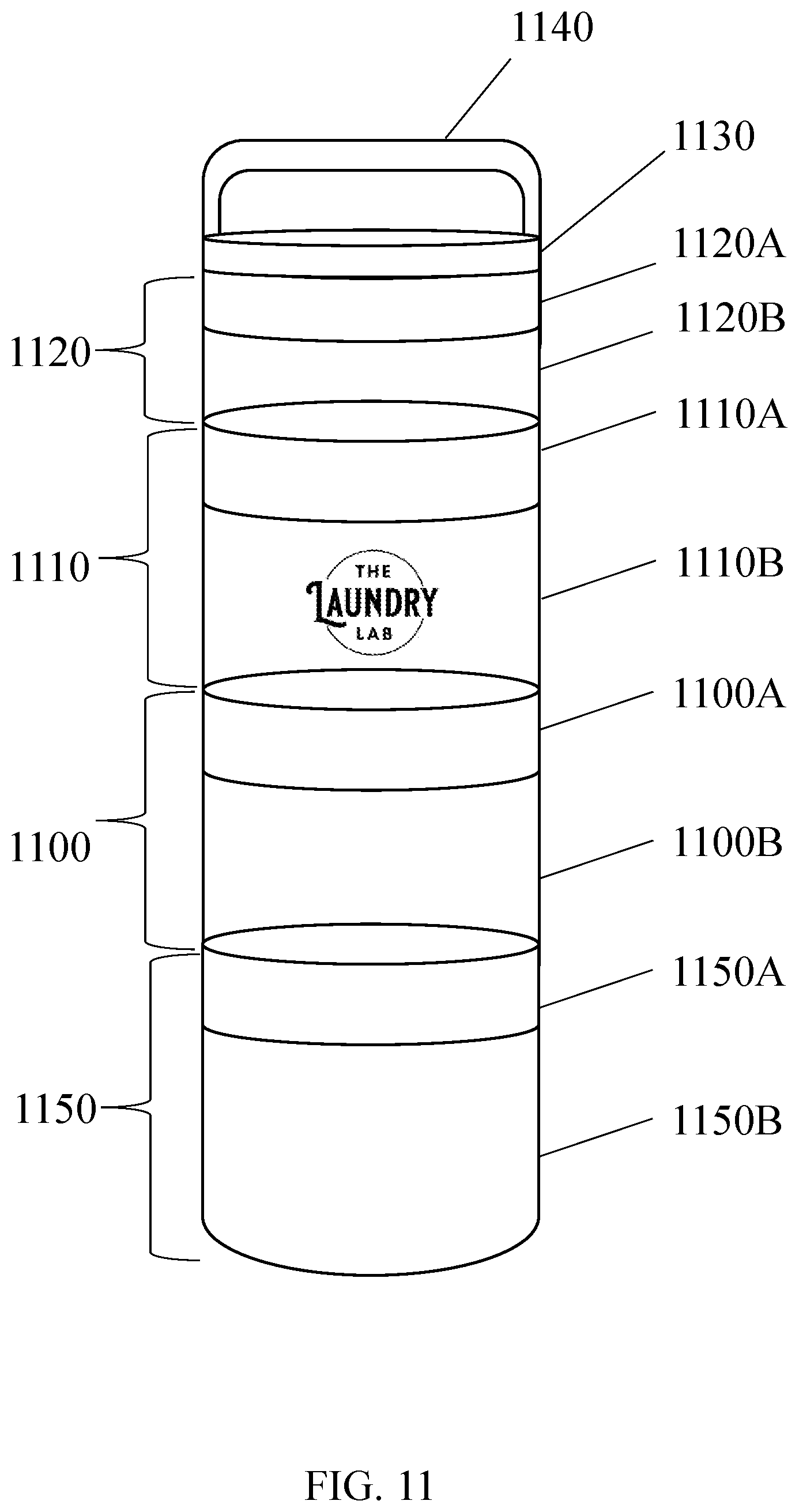 Patent US12612217 Figure 13 – Laundry lab bottle