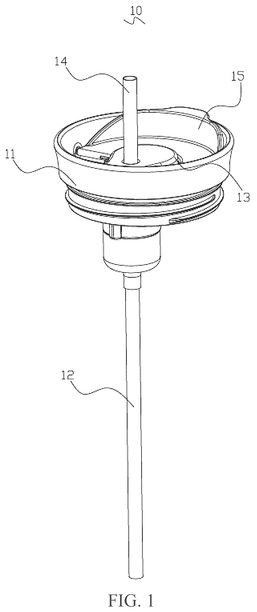 Patent US12612222 Figure 1 – Dual-drink cup lid with detachable straw and cup having the same