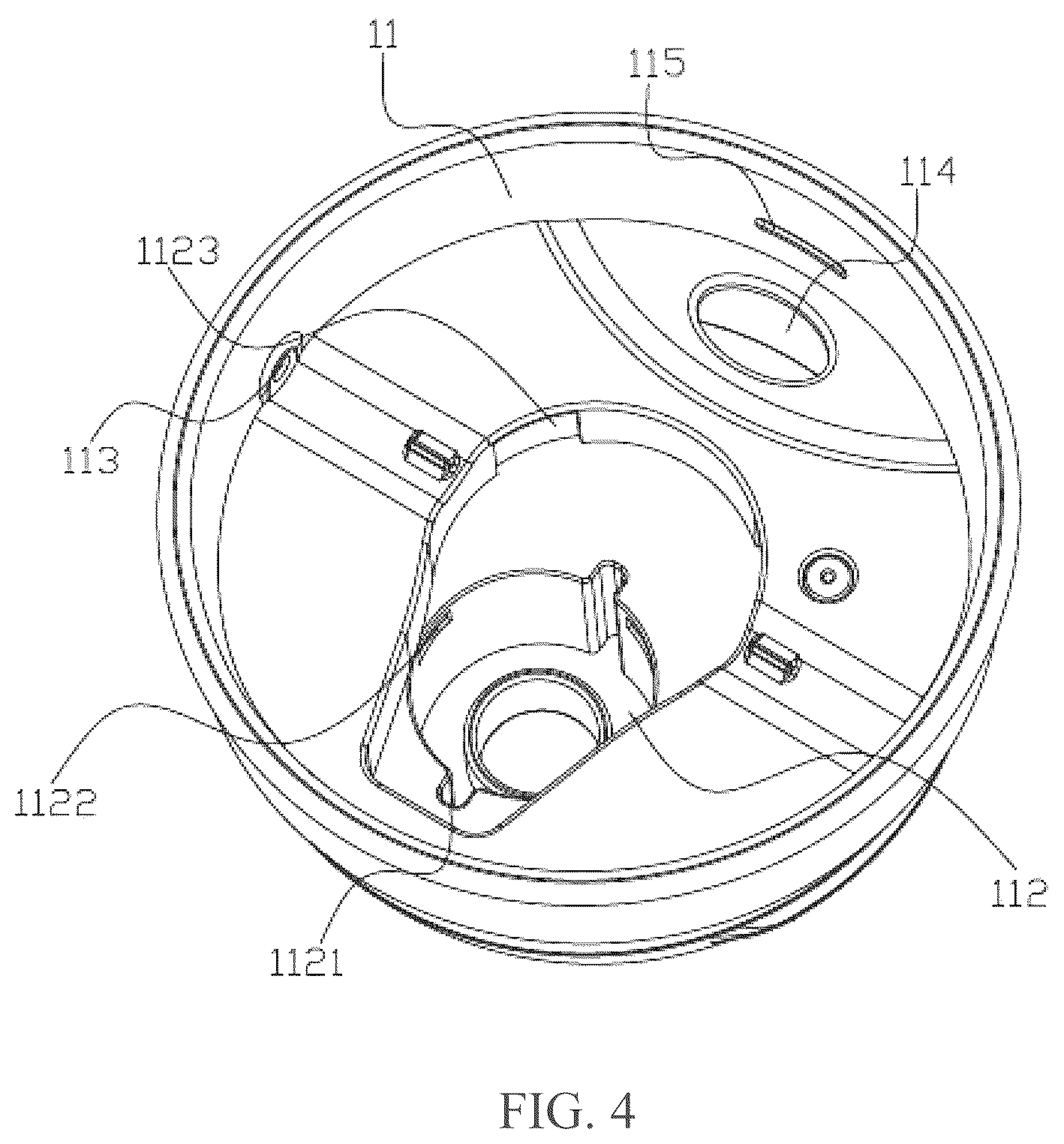 Patent US12612222 Figure 4 – Dual-drink cup lid with detachable straw and cup having the same