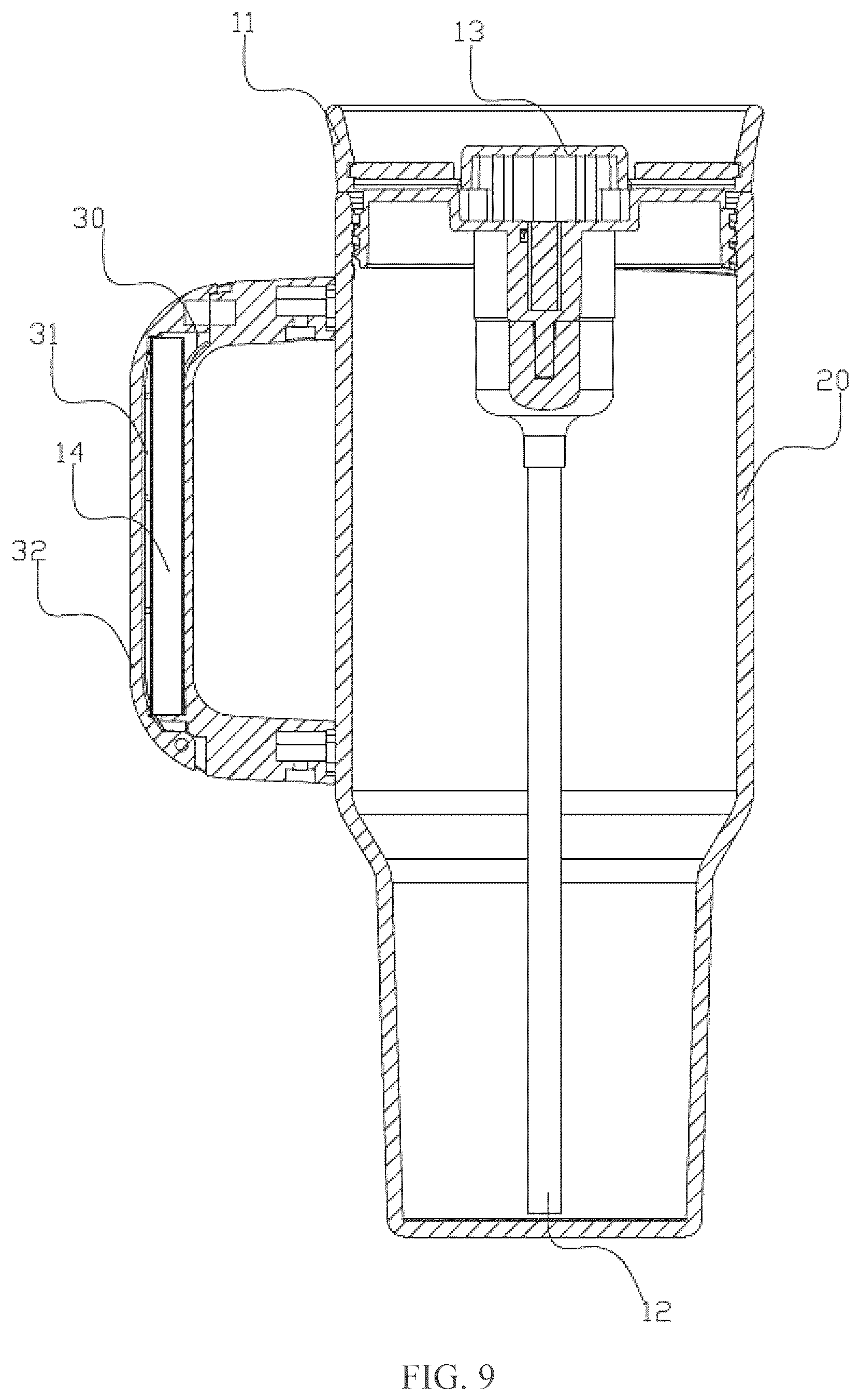 Patent US12612222 Figure 8 – Dual-drink cup lid with detachable straw and cup having the same