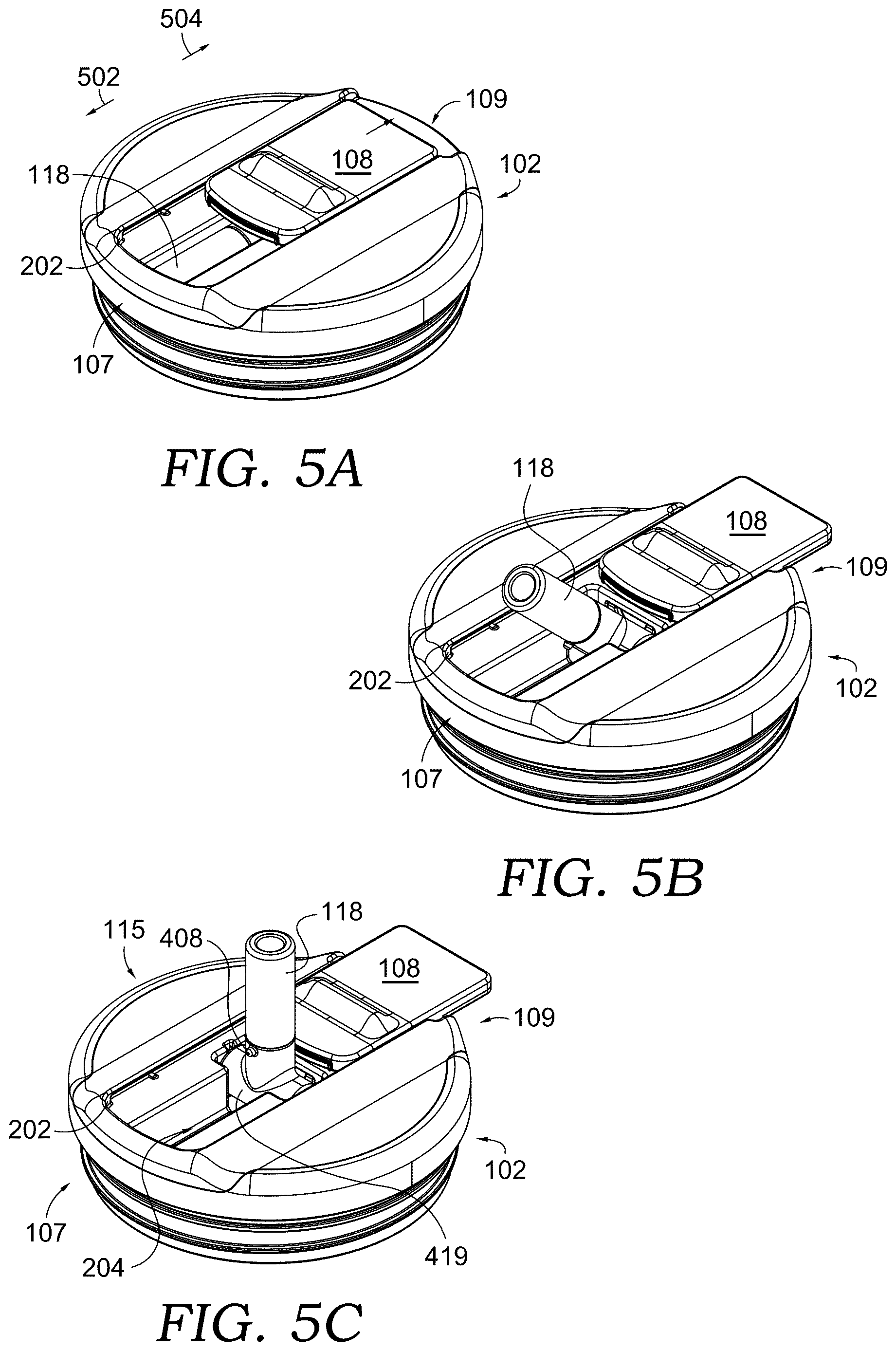 Patent US12612223 Figure 6 – Lid system for beverage container